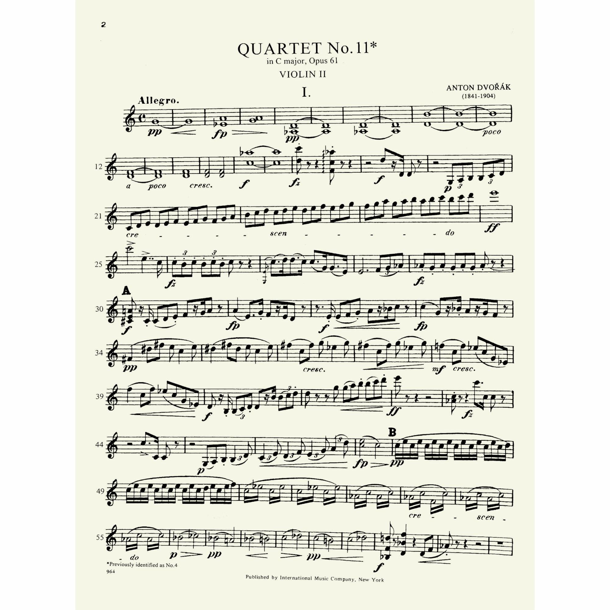 Sample: Violin II (Pg. 2)