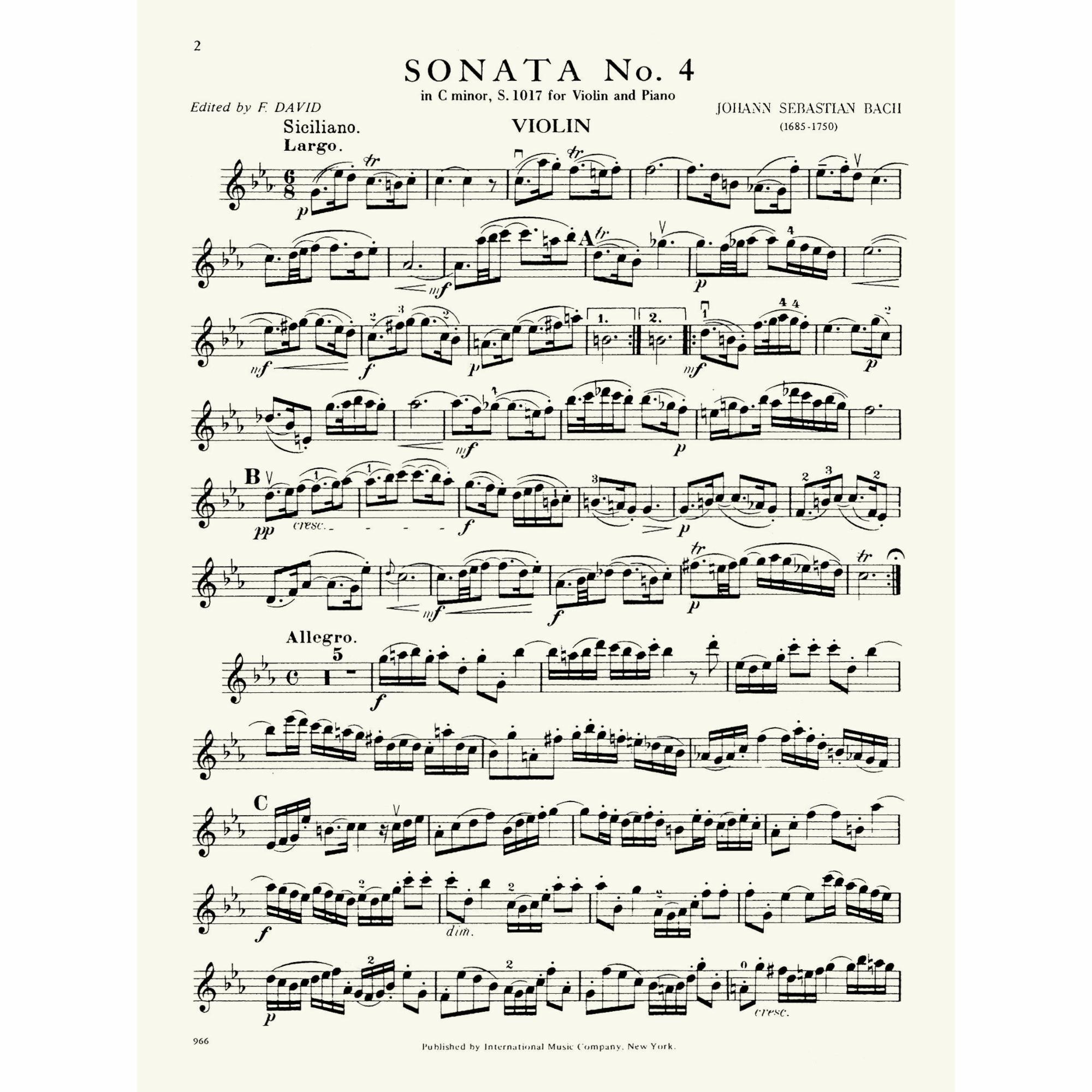 Sample: Vol. II, Violin (Pg. 2)