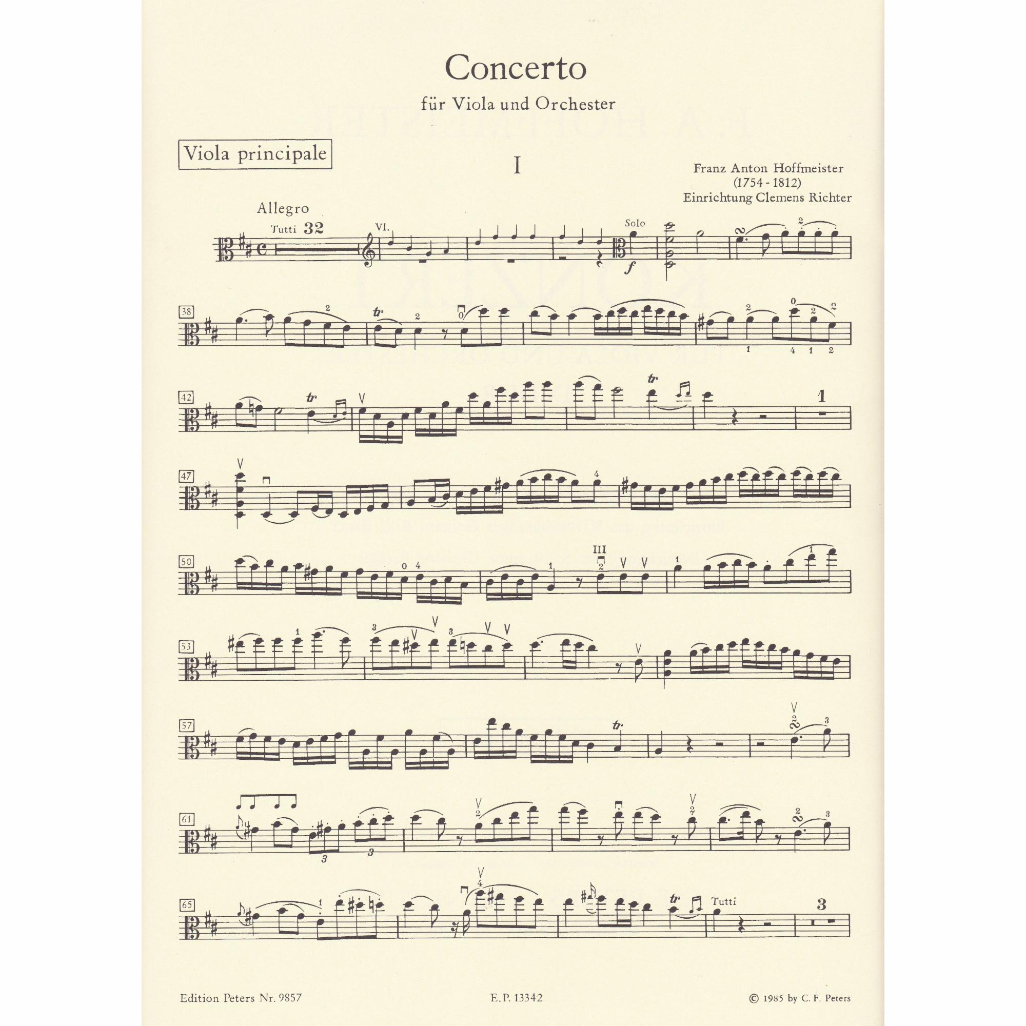 Viola Concerto in D Major