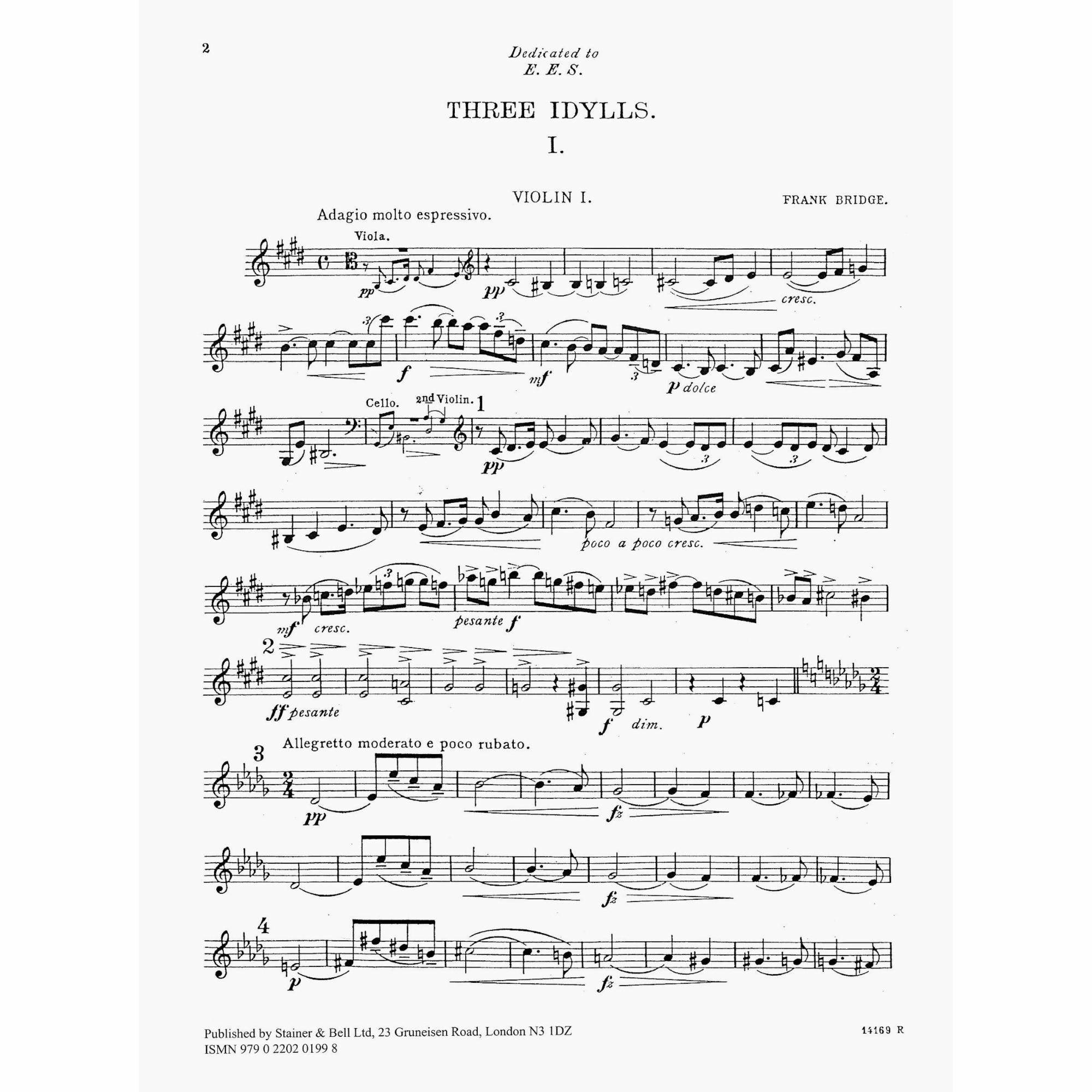 Sample: Violin I Part