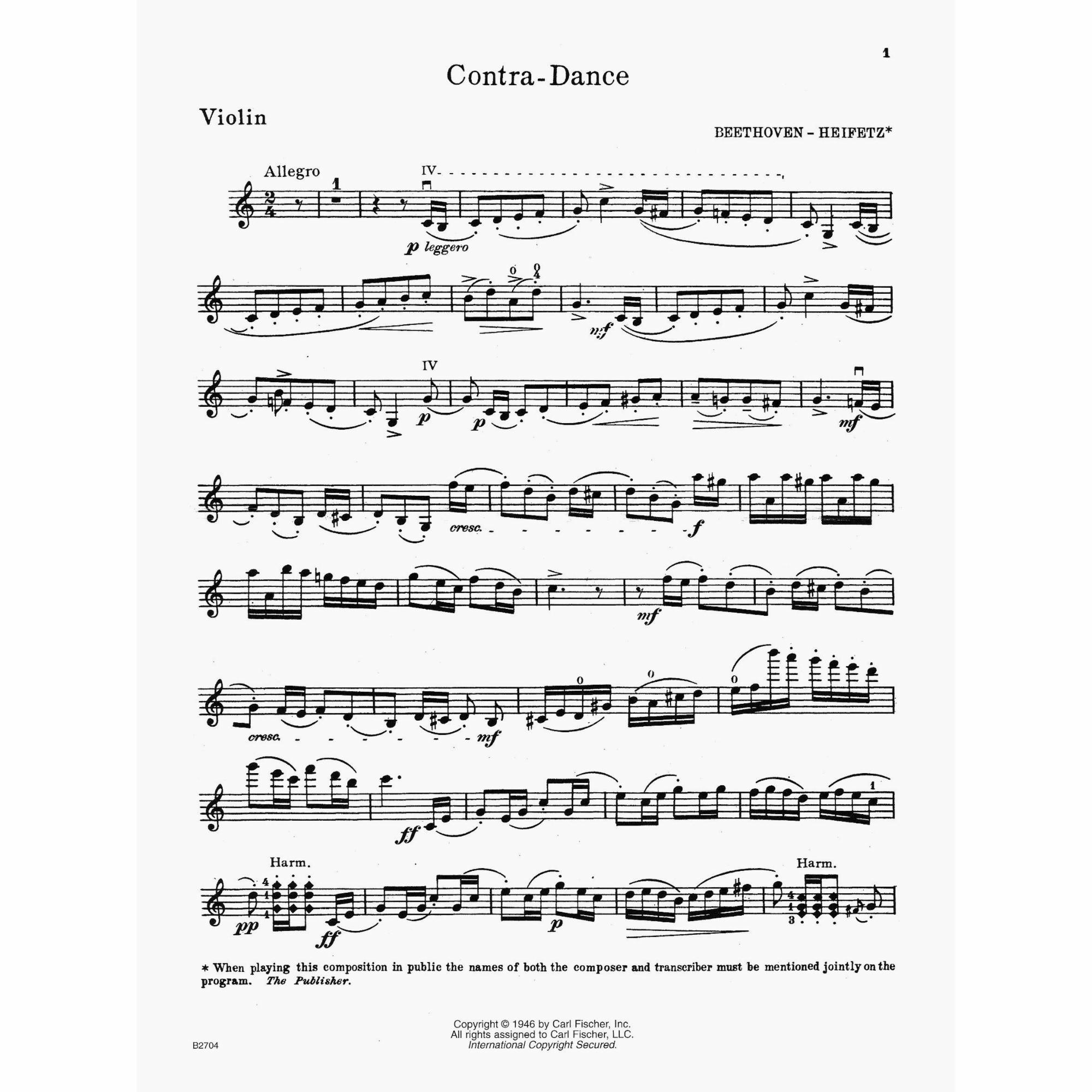 Sample: Violin (Pg. 1)