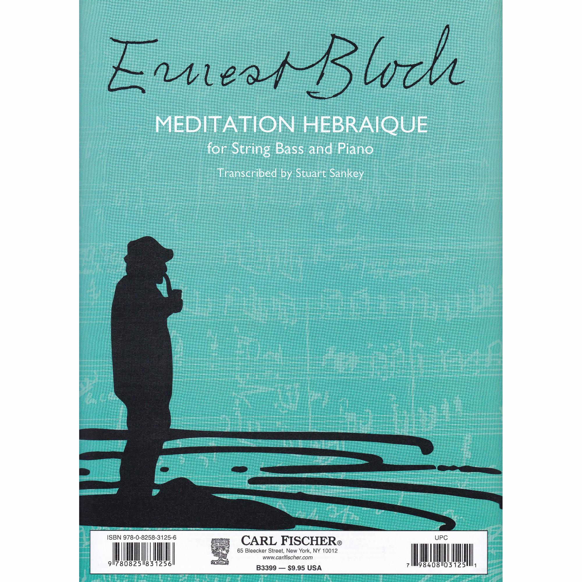 Meditation Hebraique for Bass and Piano