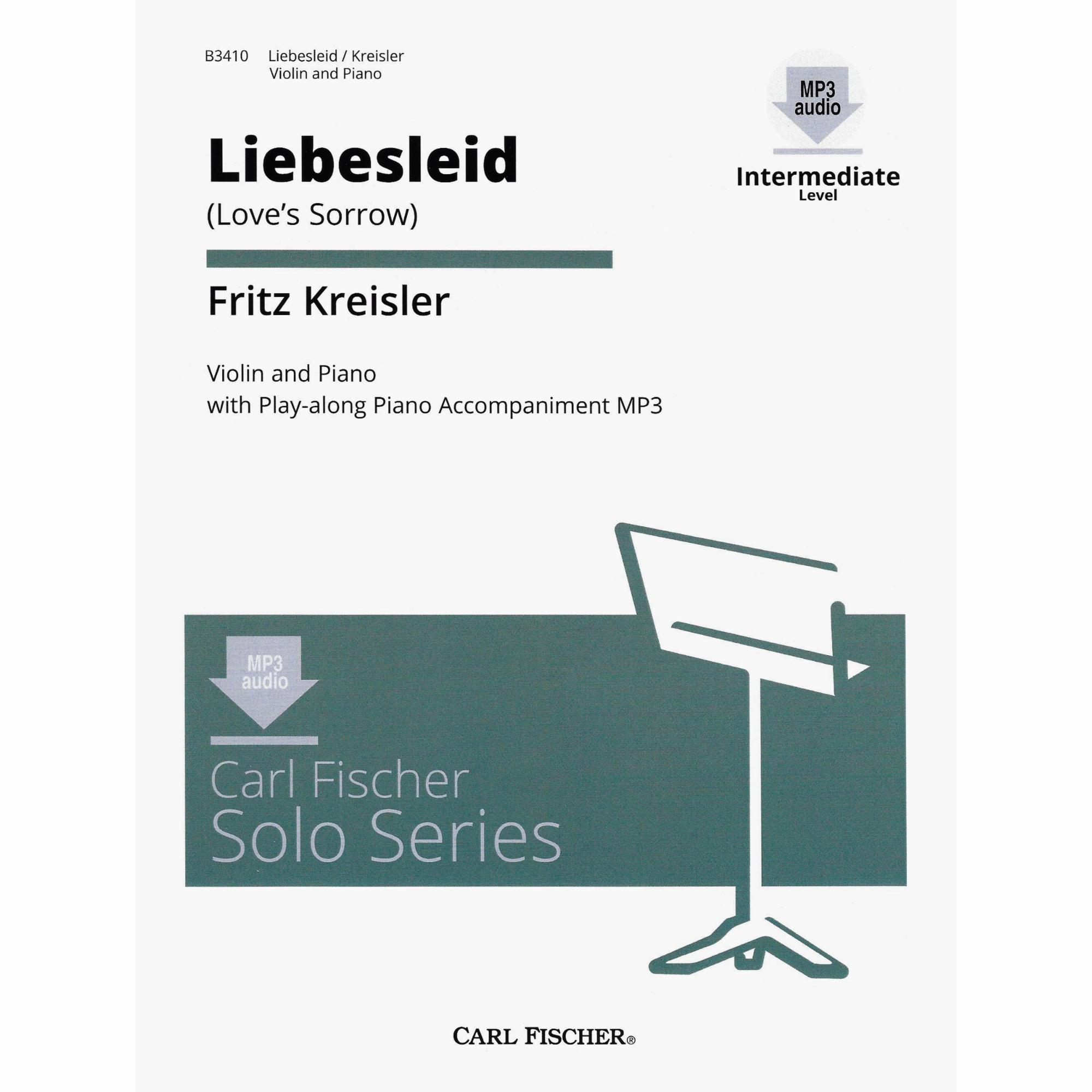 Kreisler -- Liebesleid for Violin and Piano