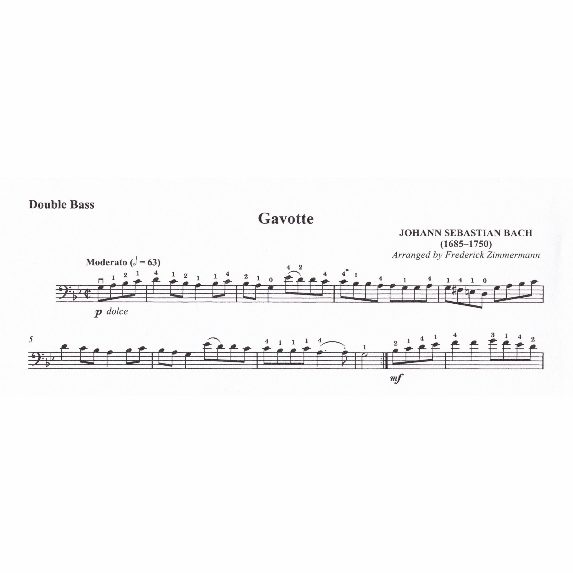 Gavotte for Bass and Piano