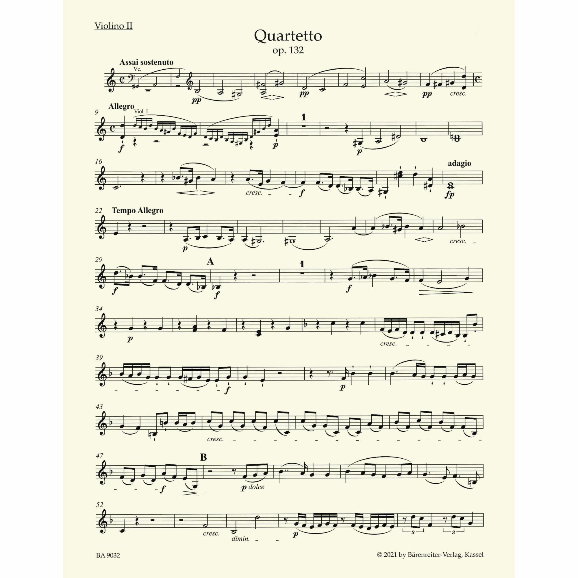 Sample: Violin II (Pg. 2)