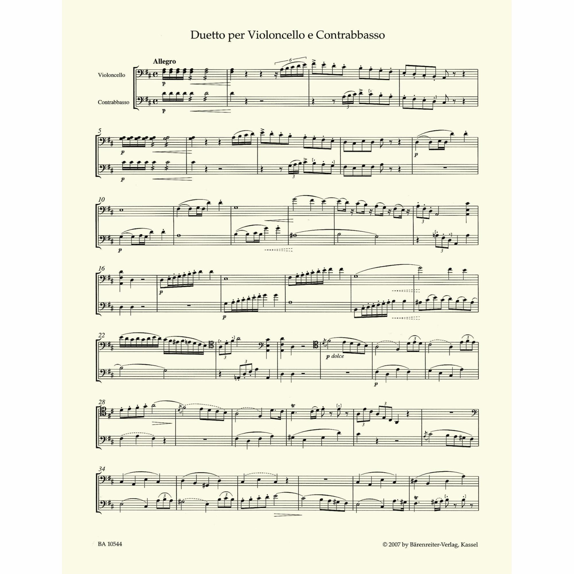 Sample: Score (Pg. 1)