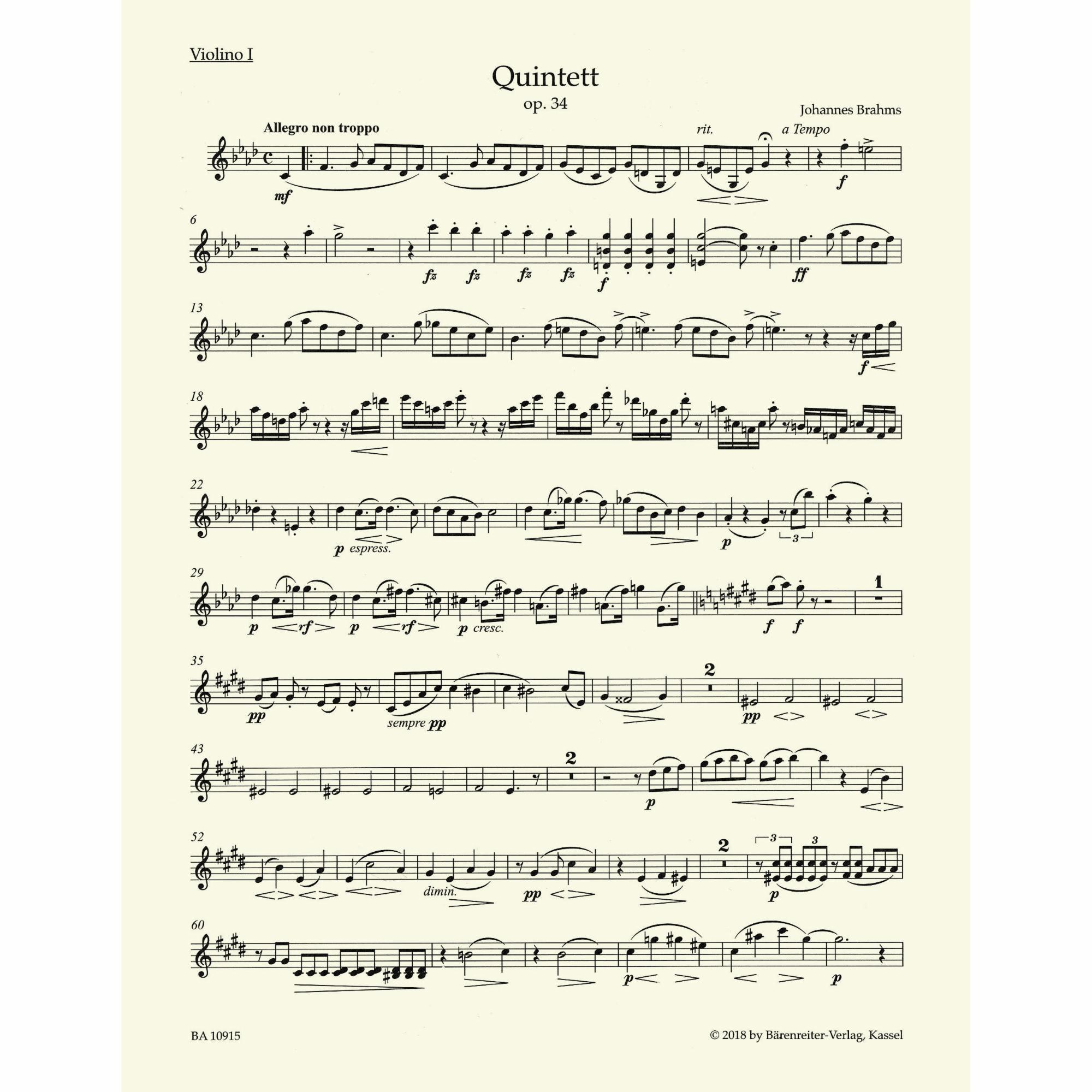 Sample: Violin I (Pg. 2)