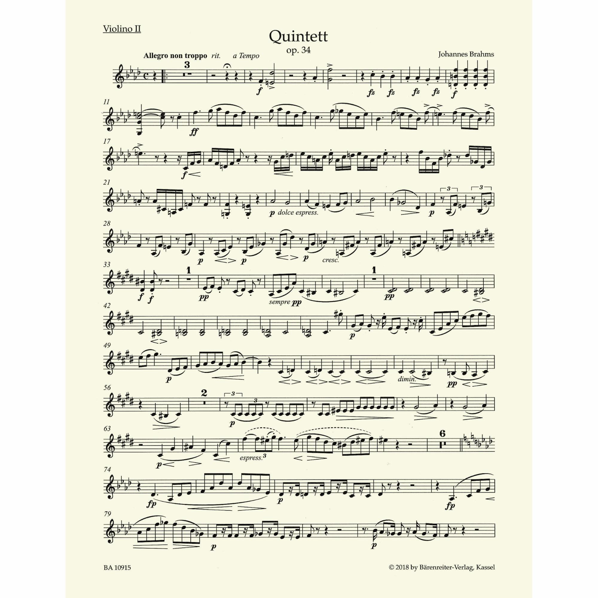 Sample: Violin II (Pg. 2)