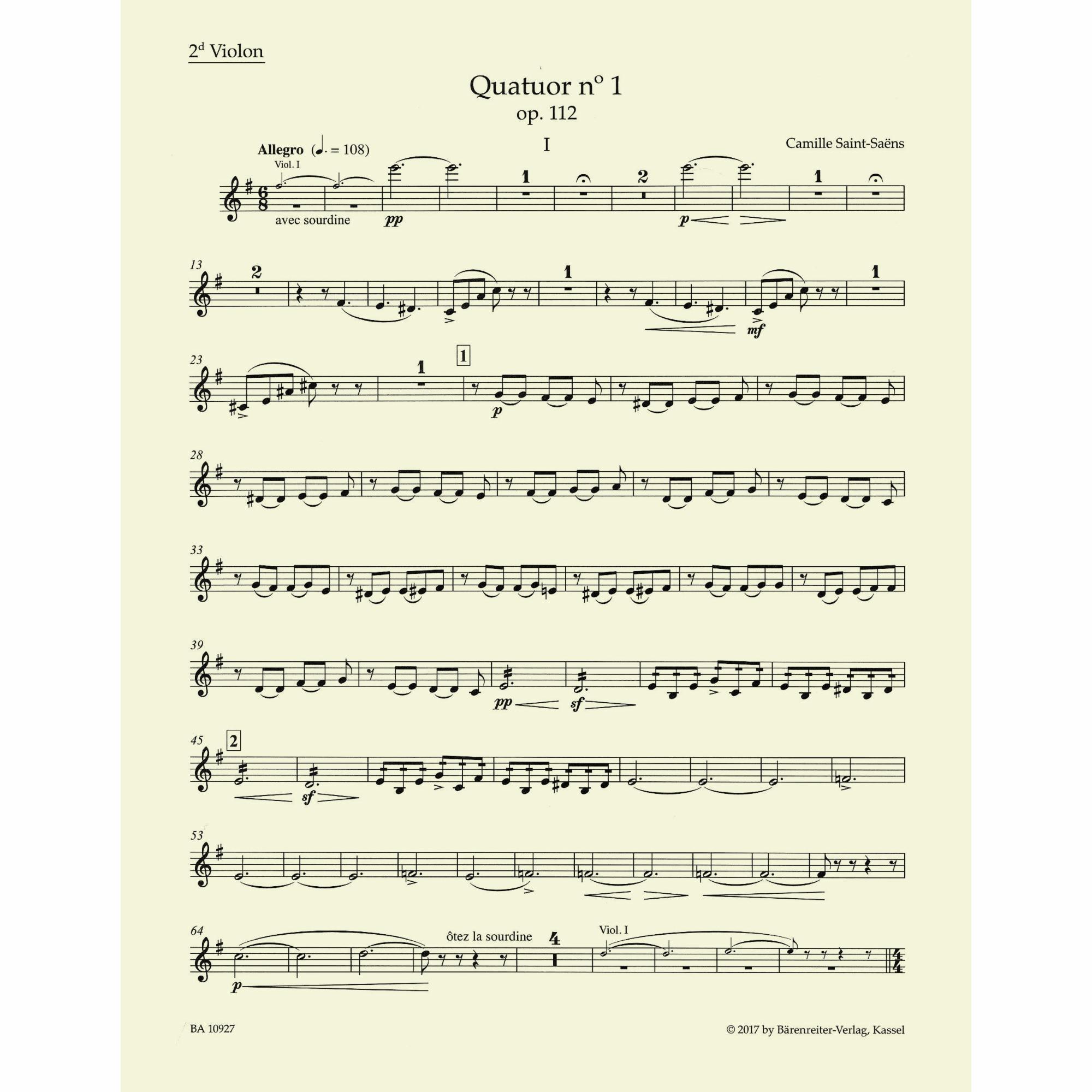 Sample: Violin II (Pg. 3)