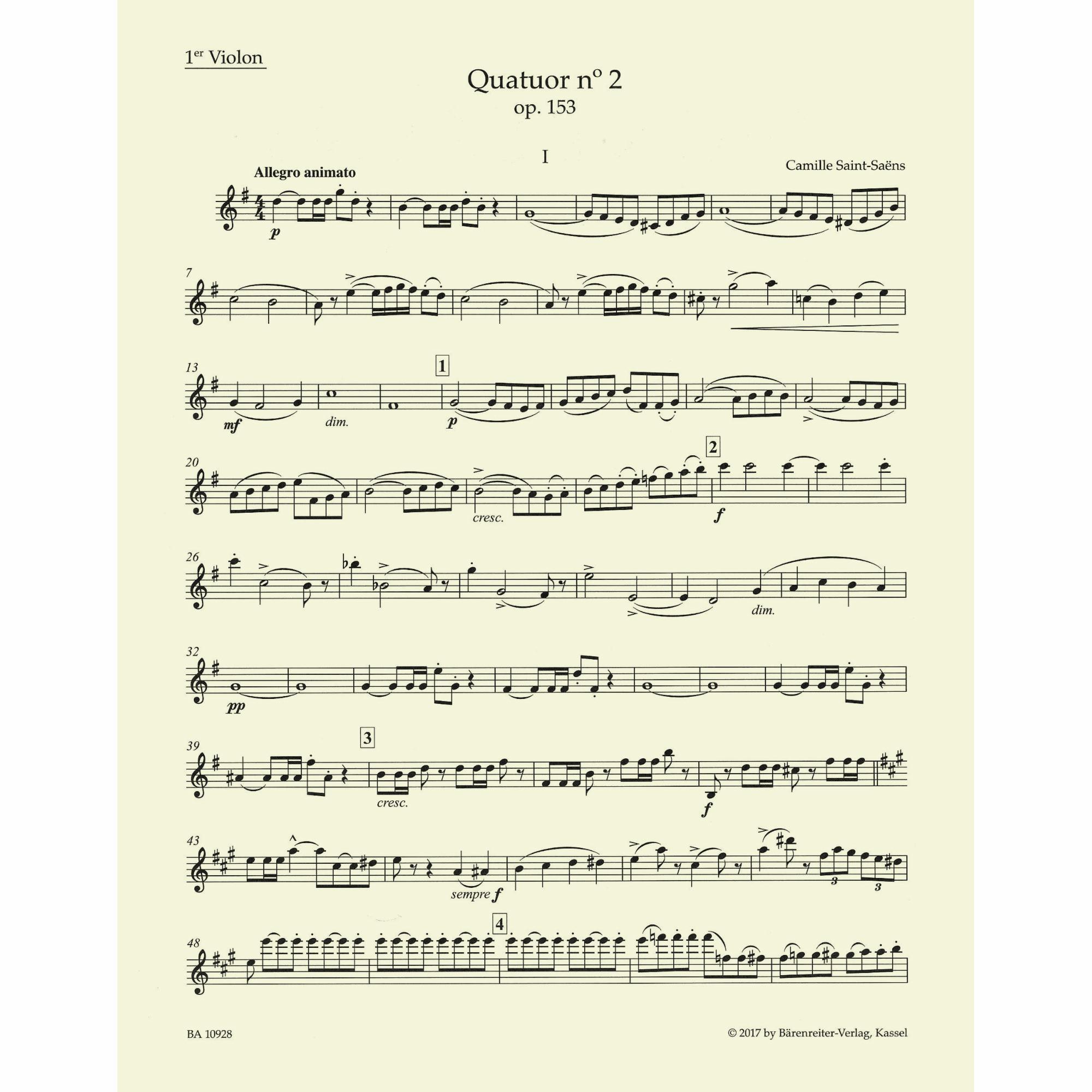 Sample: Violin I (Pg. 2)