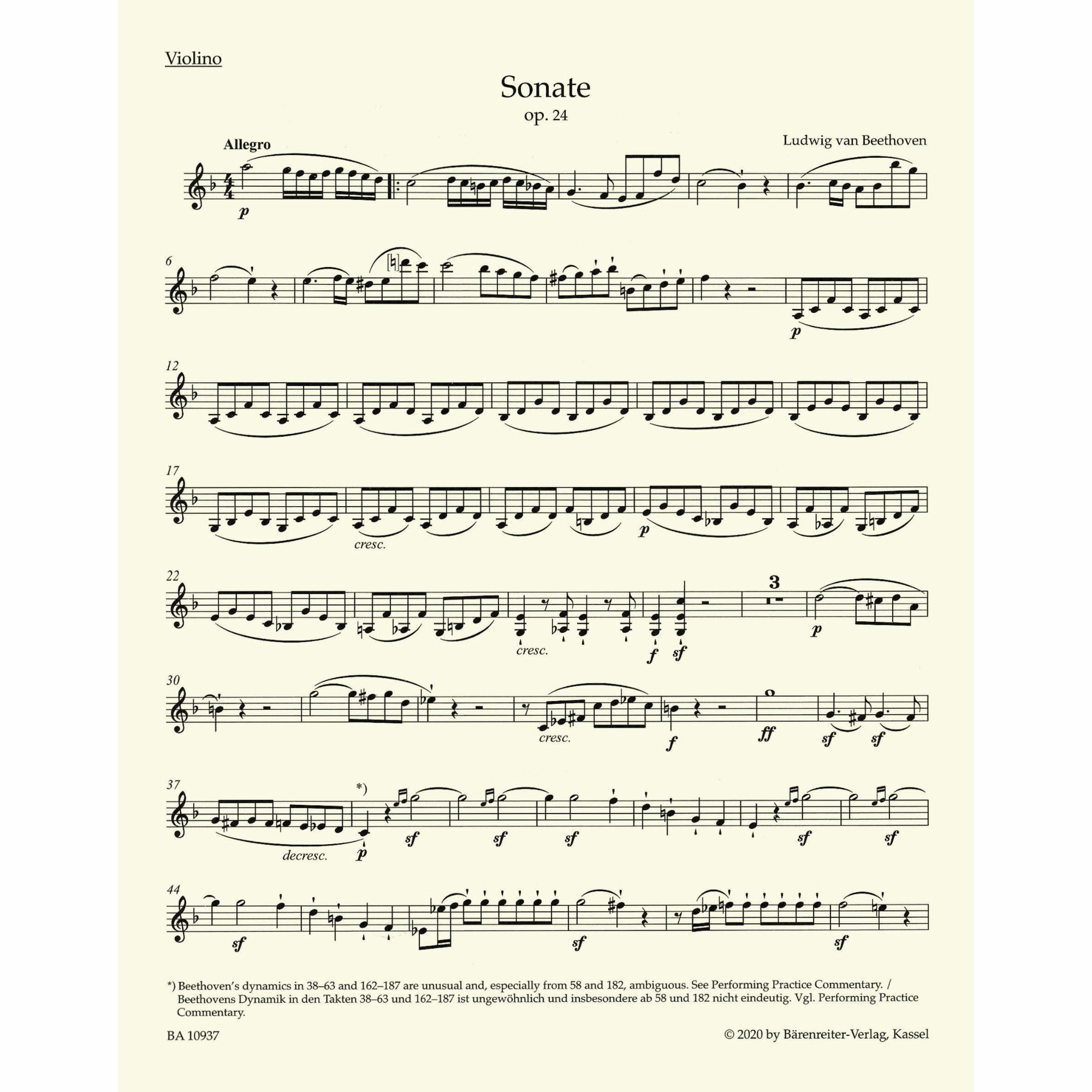 Sample: Urtext Violin (Pg. 2)