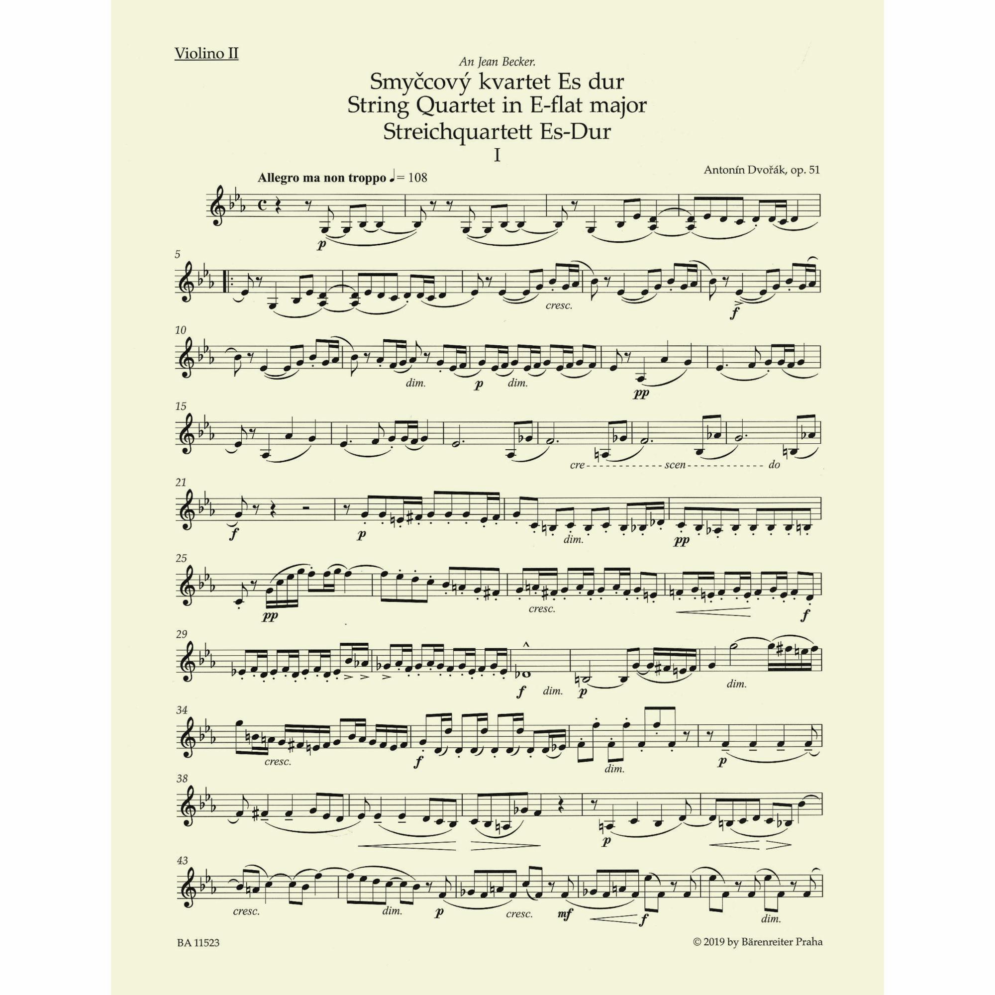 Sample: Violin II (Pg. 2)