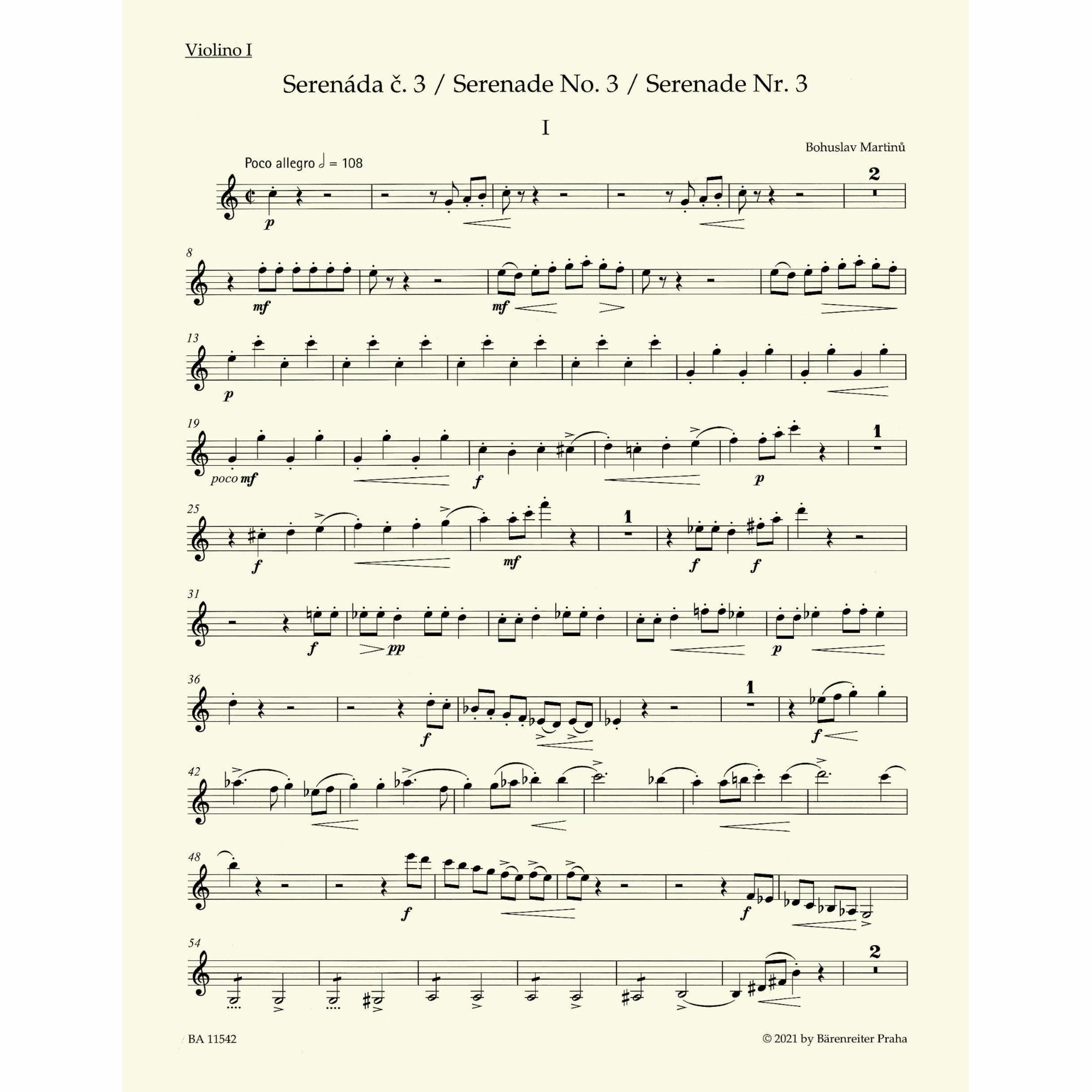 Sample: Violin I