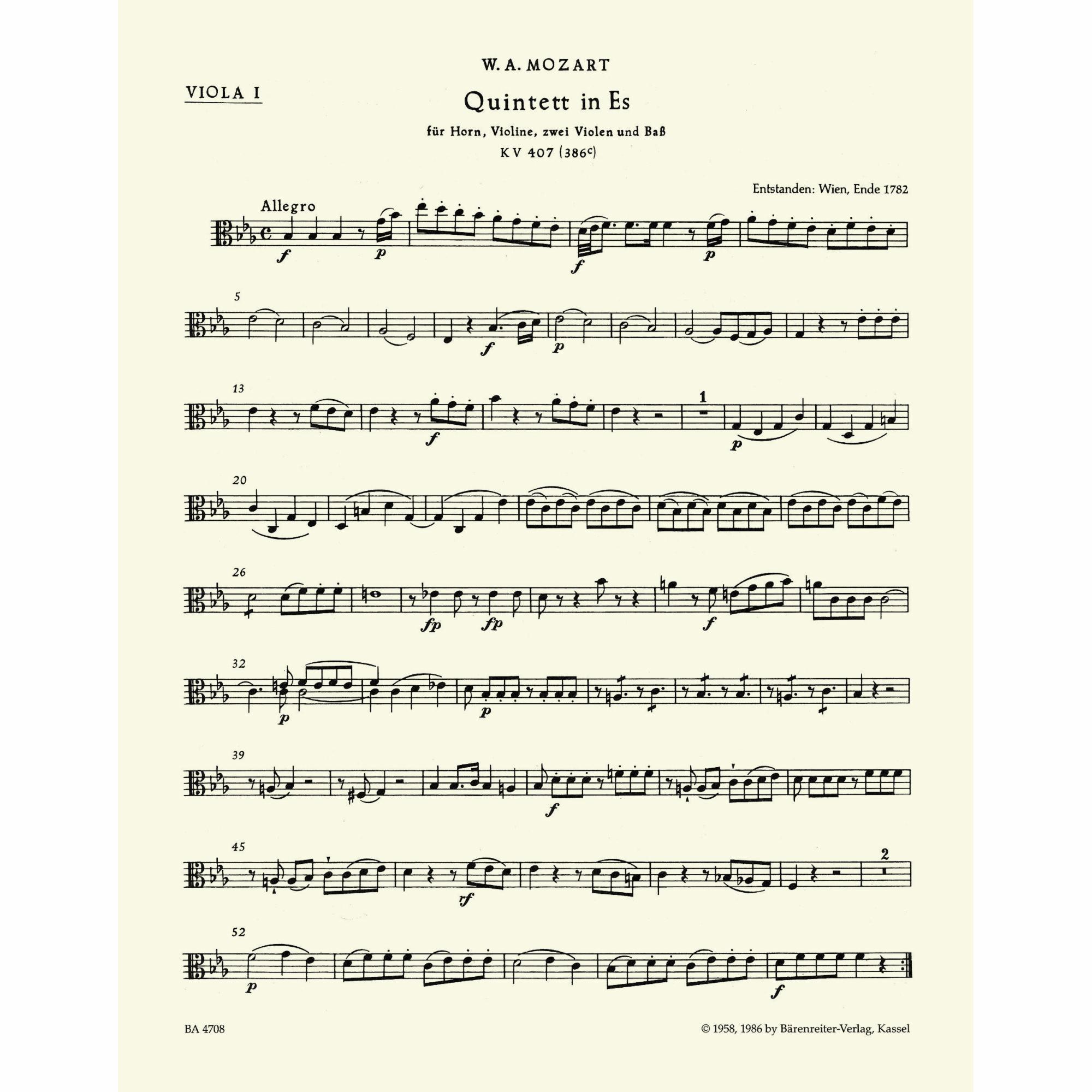 Sample: Viola I (Pg. 1)