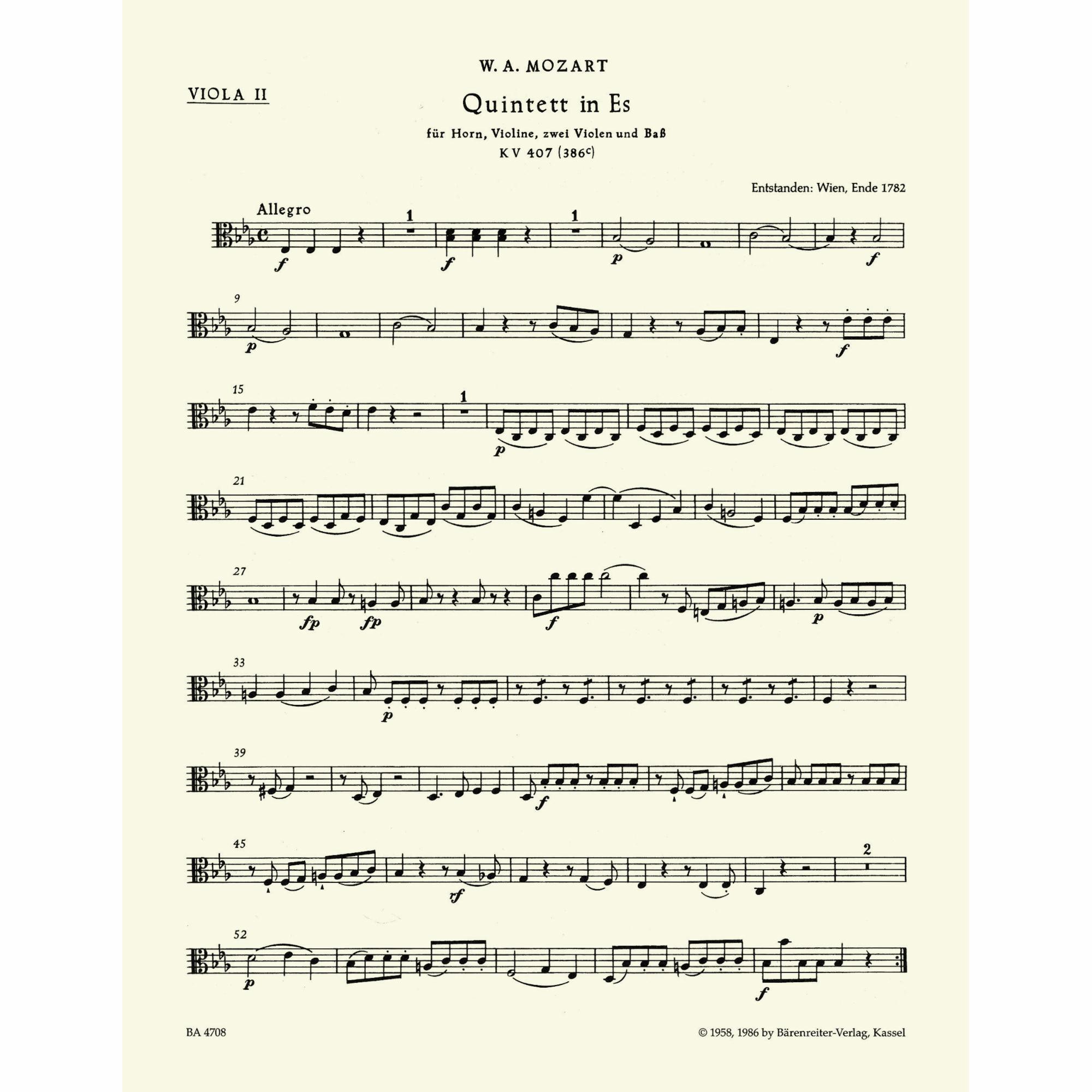 Sample: Viola II (Pg. 1)