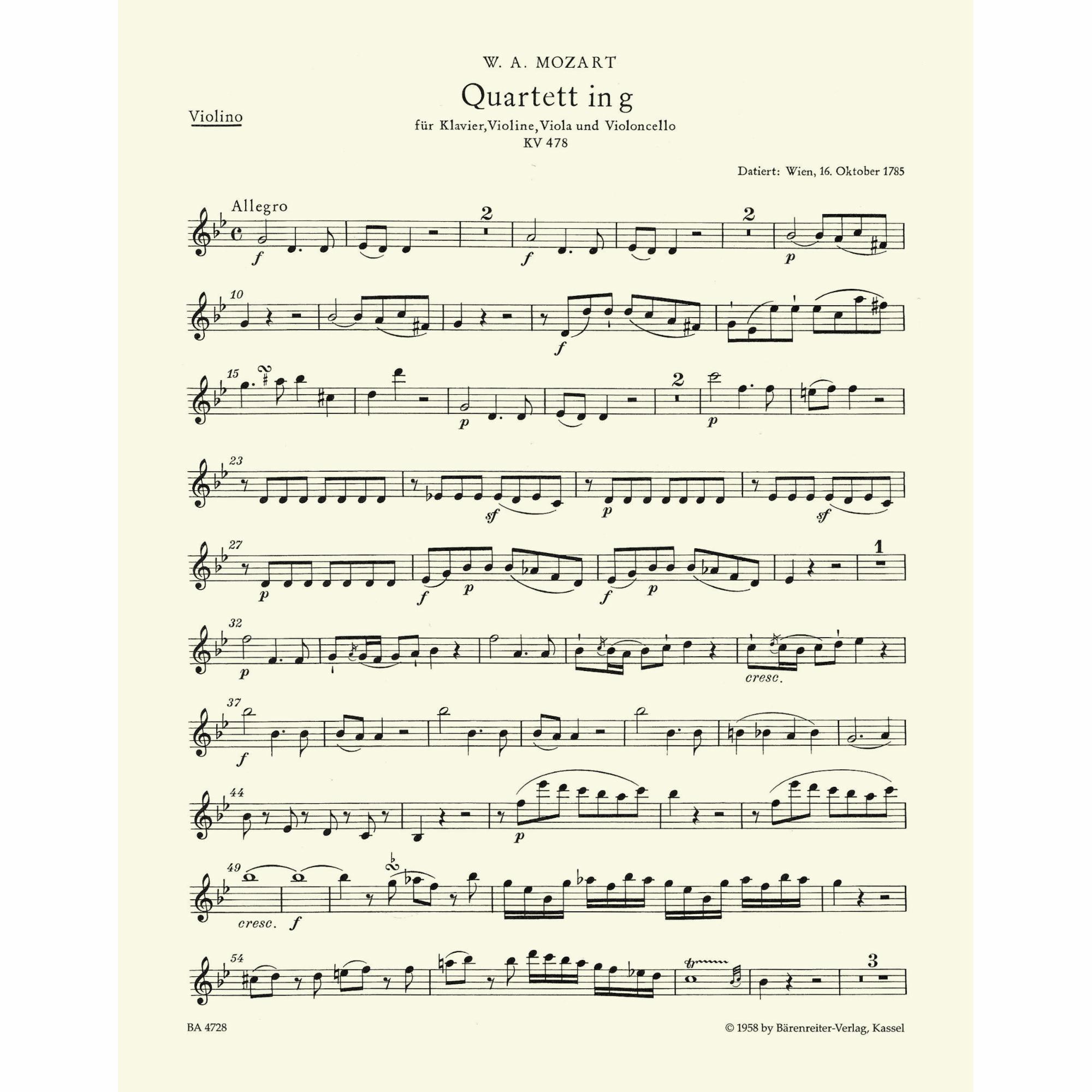 Sample: Violin (Pg. 1)