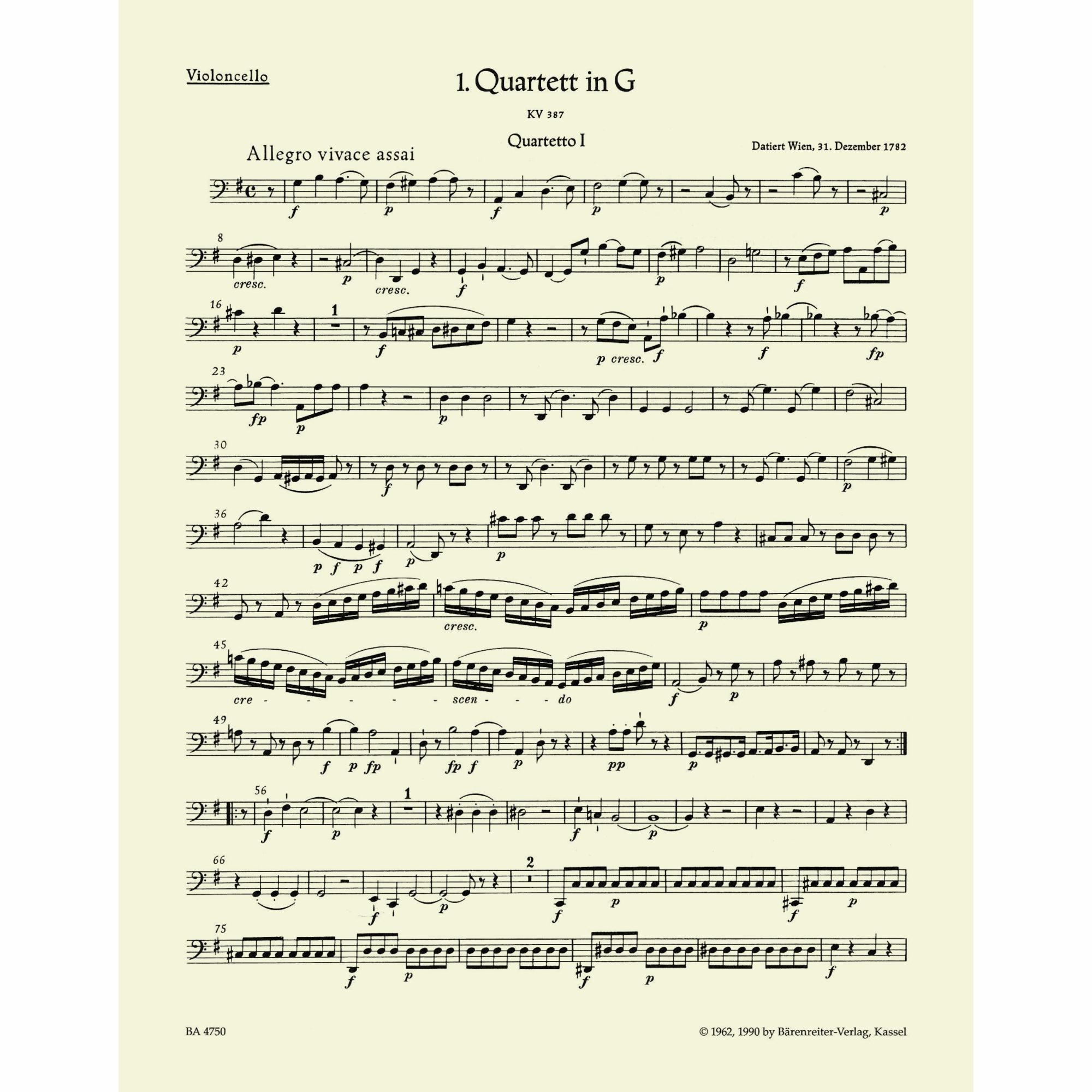 Sample: Cello (Pg. 8)