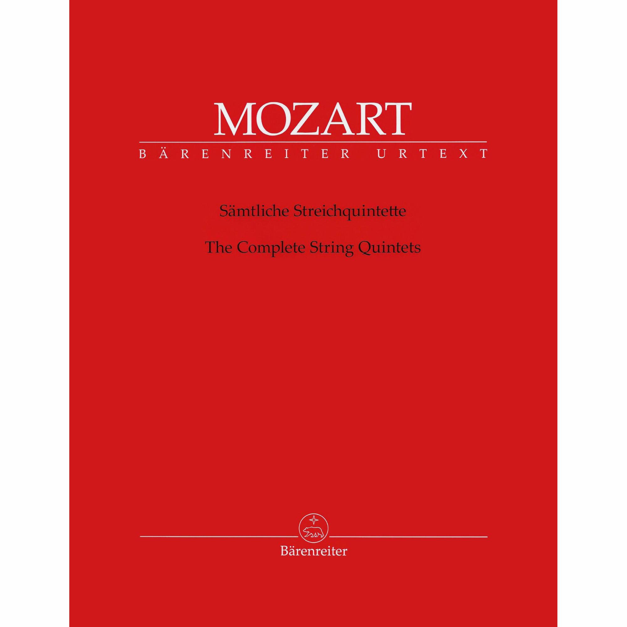 Mozart -- The Complete String Quintets