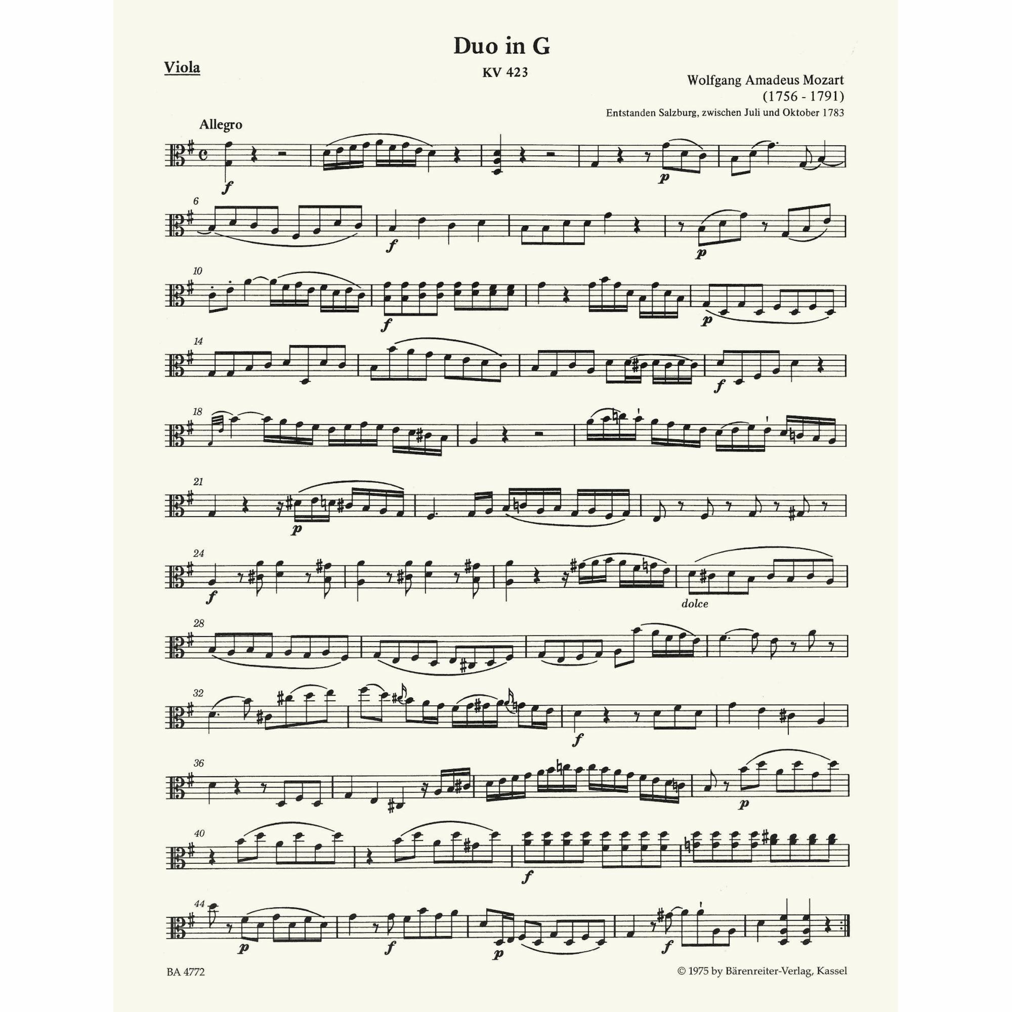Sample: Viola (Pg. 1)