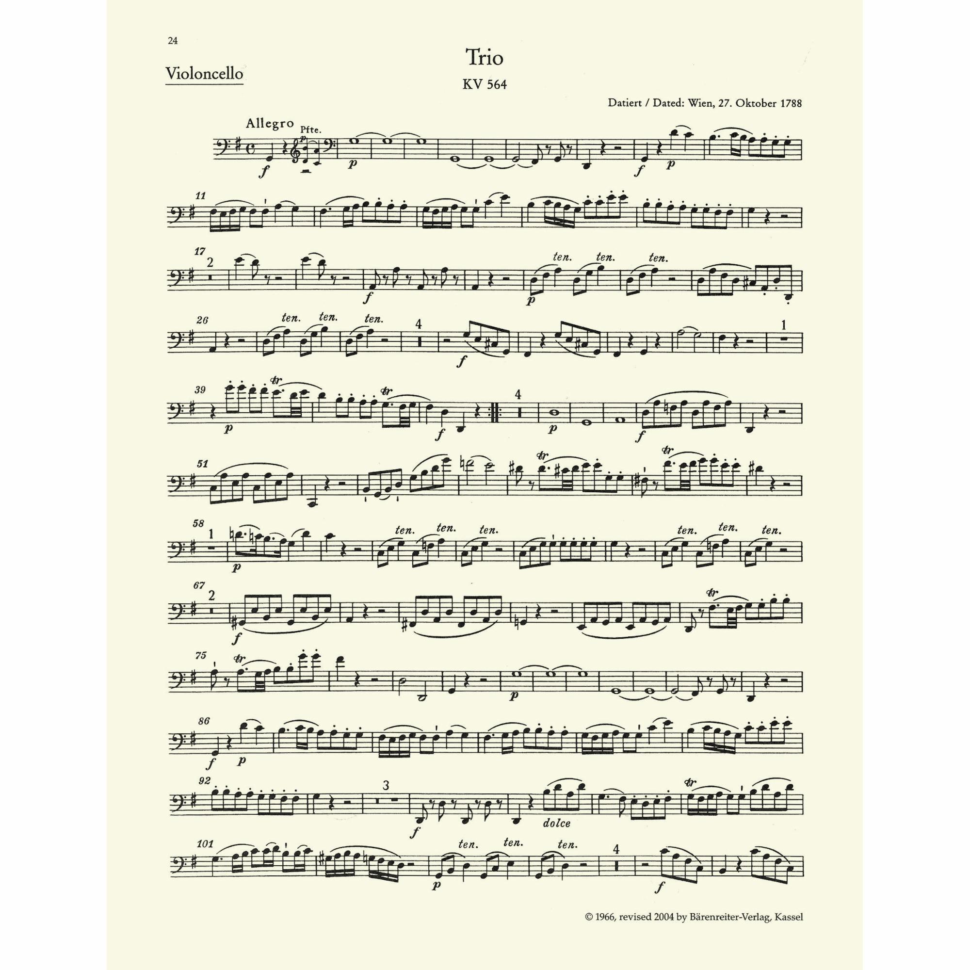 Sample: Cello (Pg. 24)