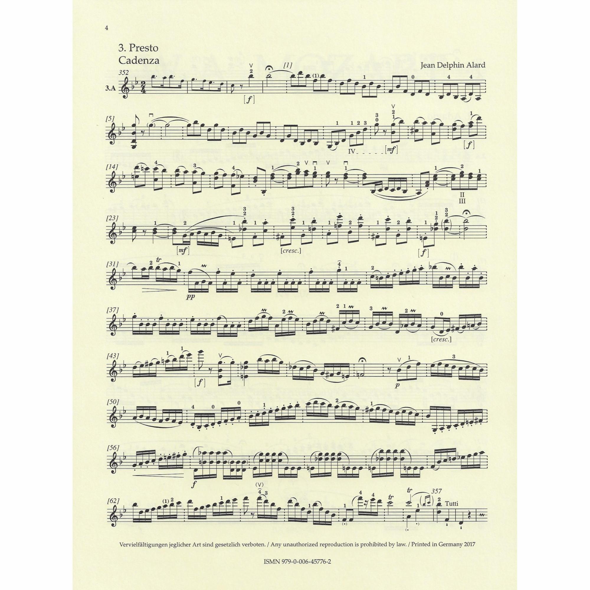 Sample: Cadenzas