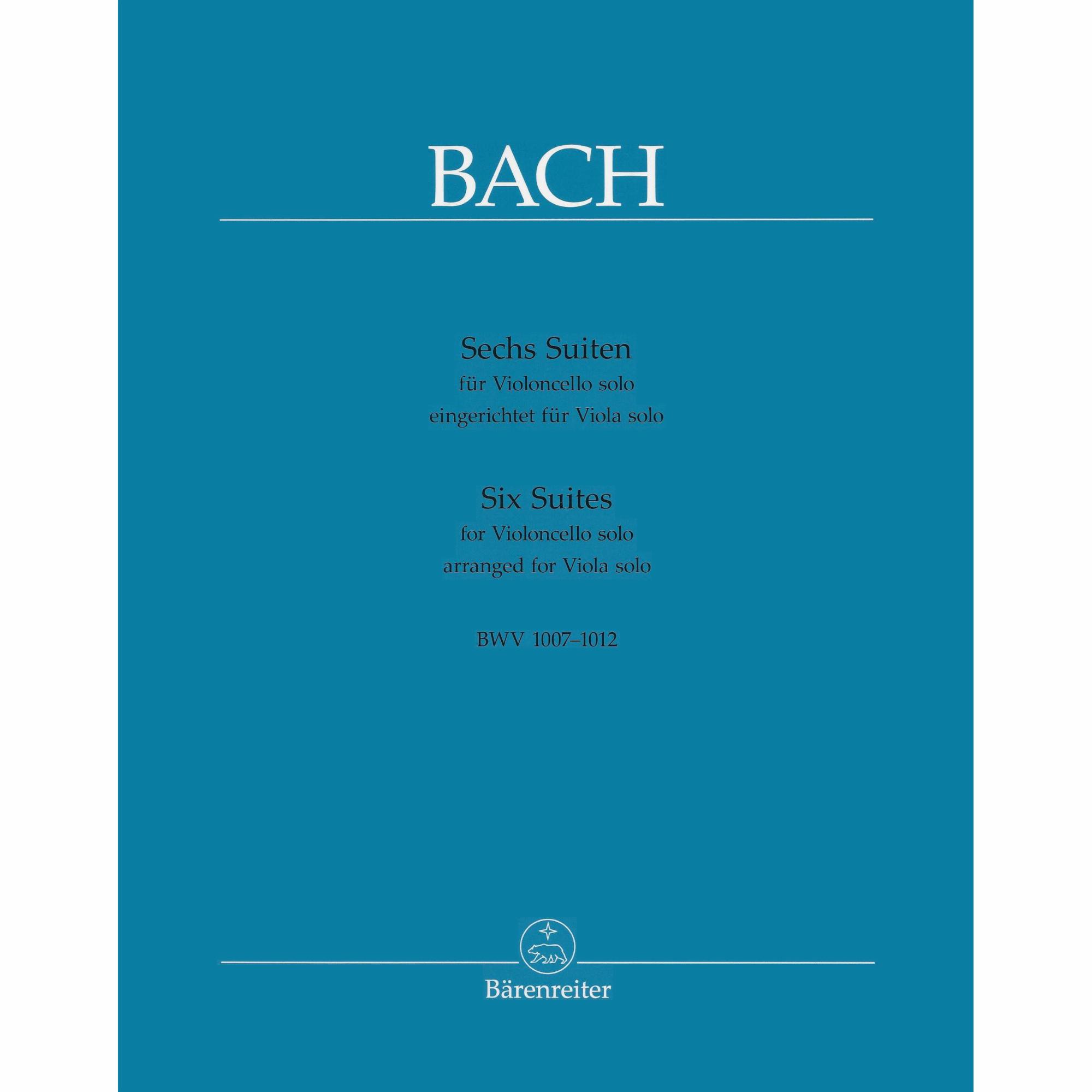Bach -- Six Suites, BWV 1007-1012 for Solo Viola
