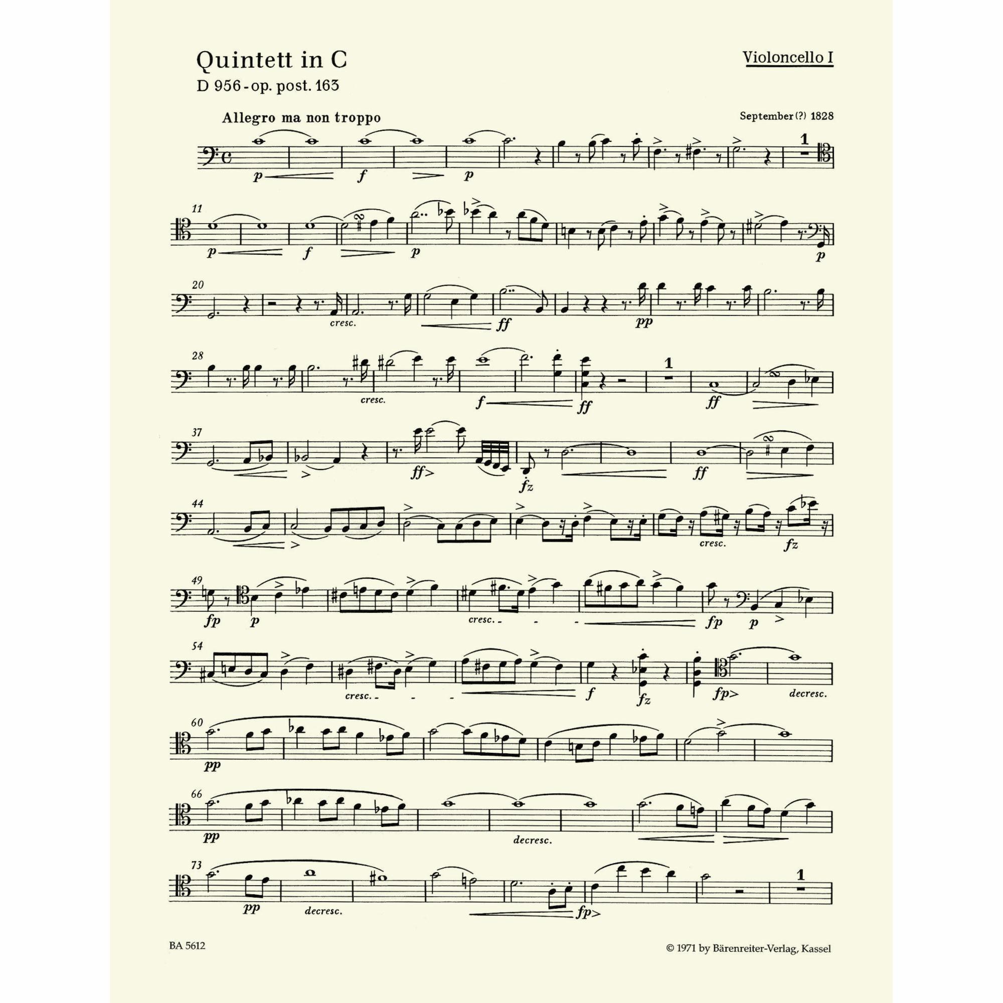 Sample: Cello I (Pg. 3)