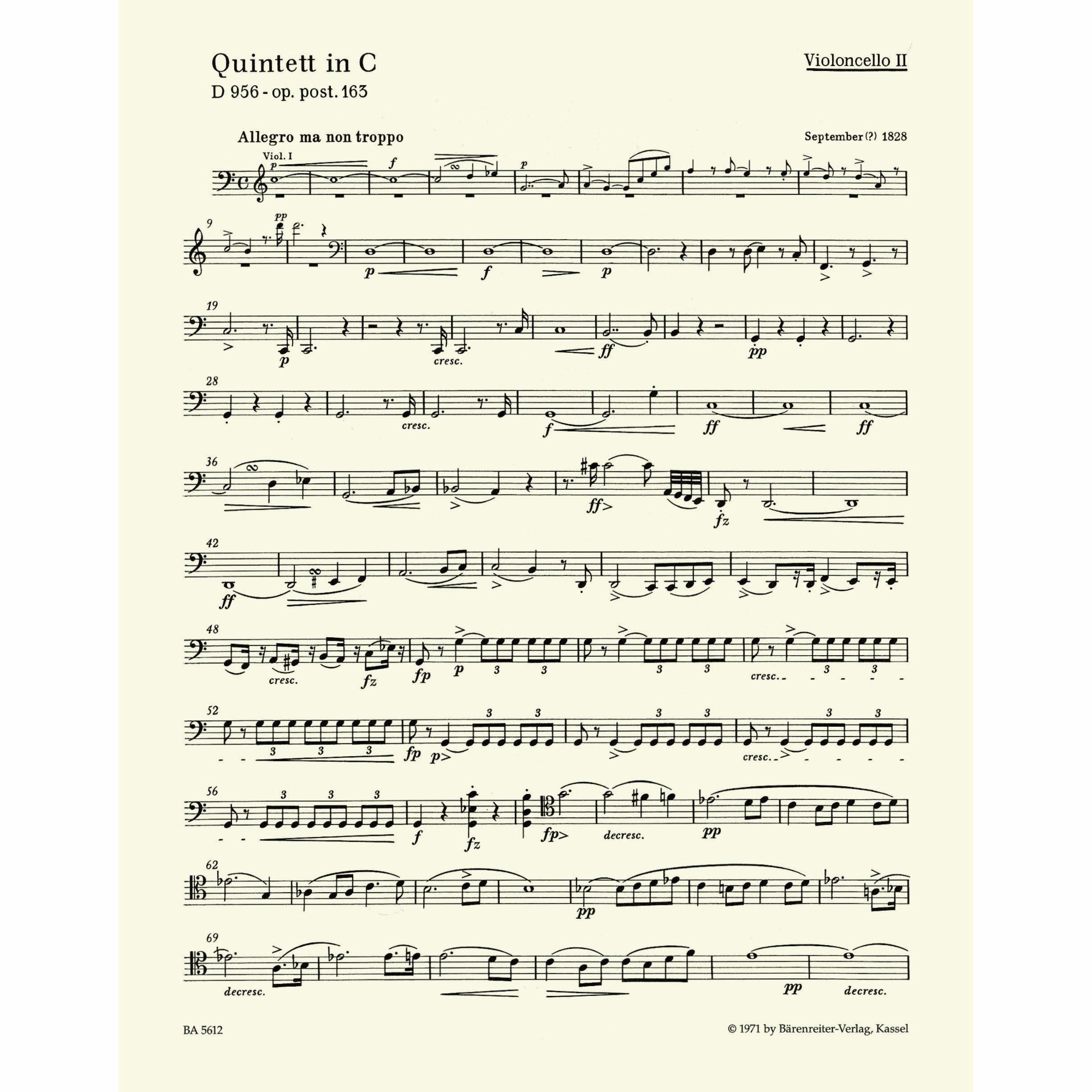 Sample: Cello II (Pg. 2)