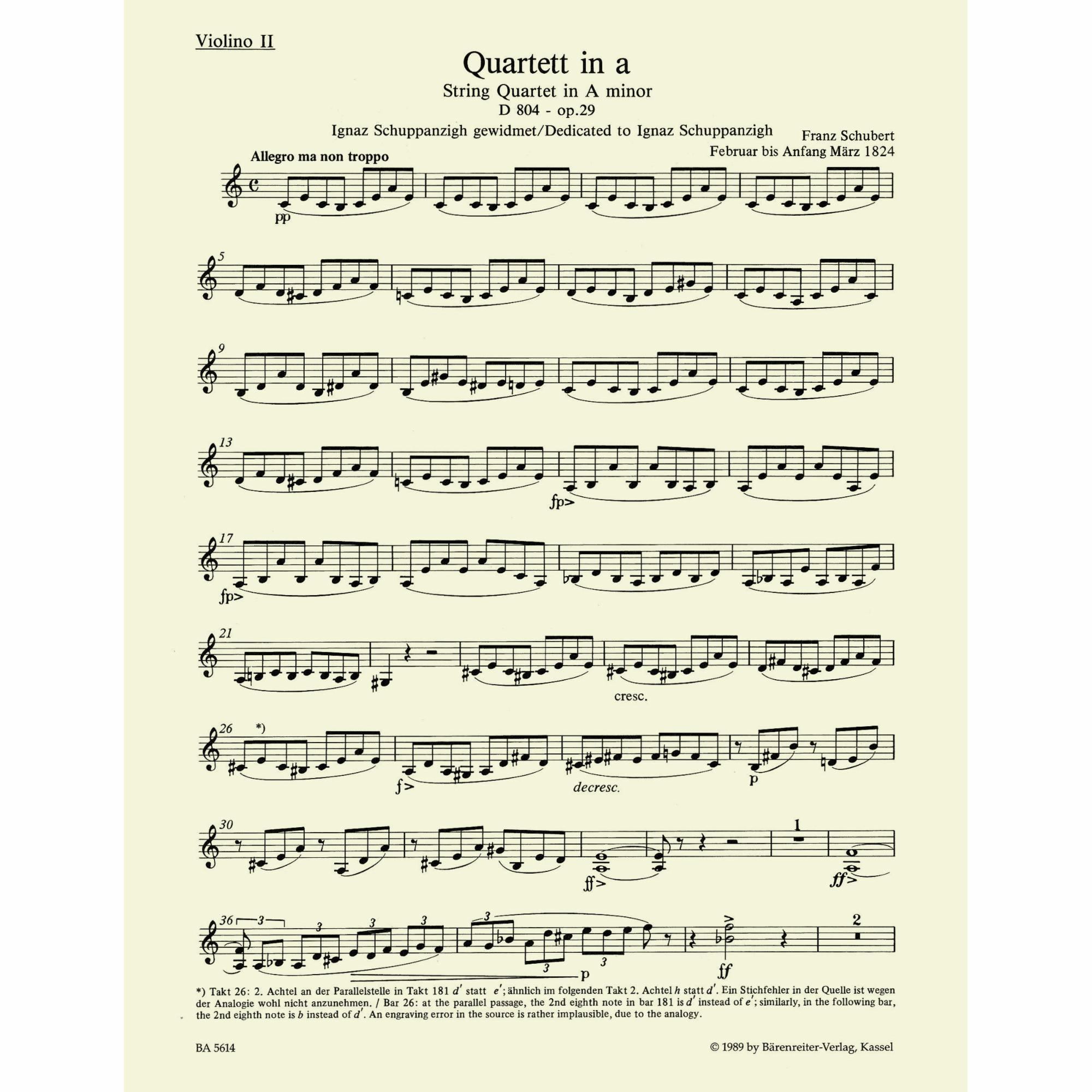 Sample: Violin II (Pg. 2)