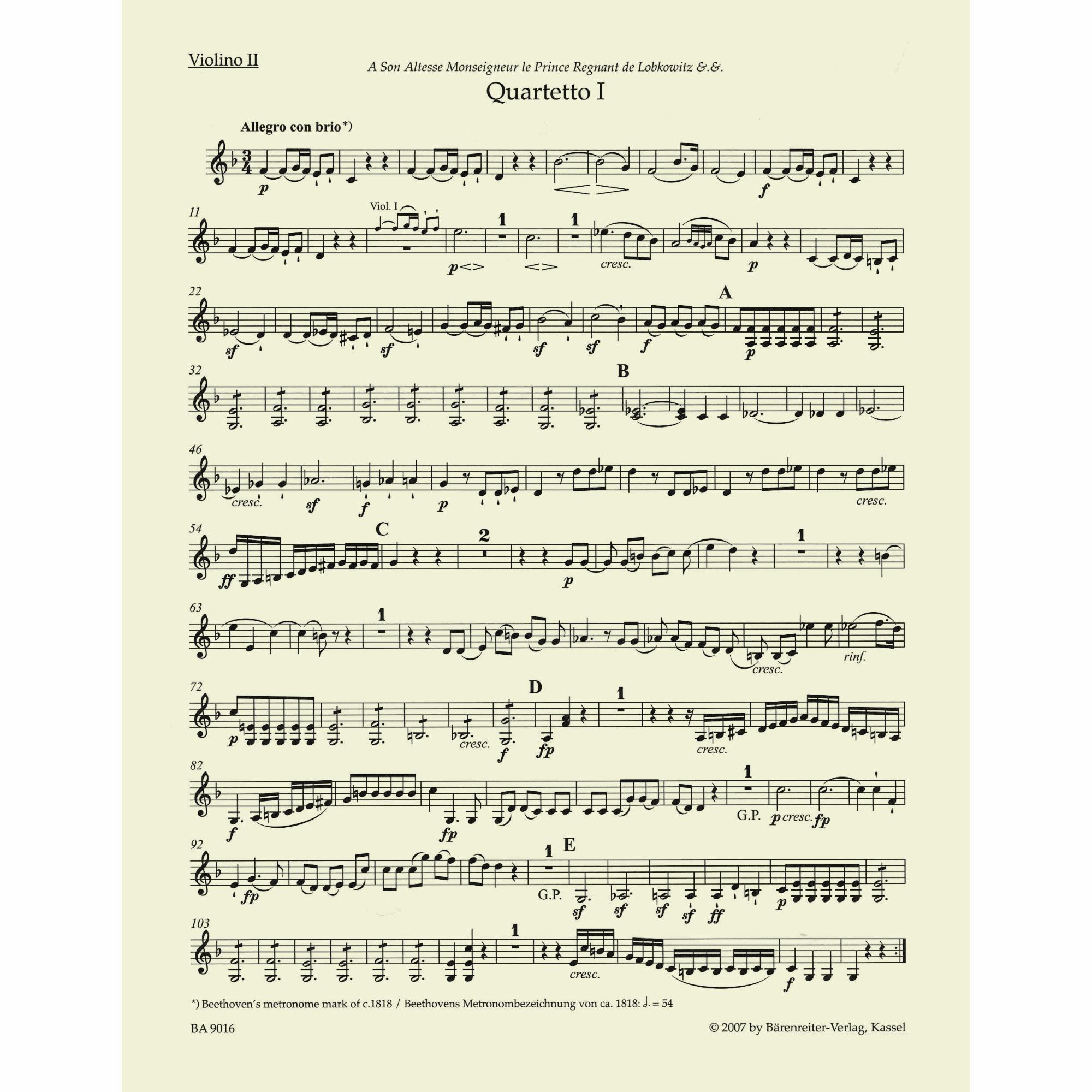 Sample: Violin II (Pg. 2)