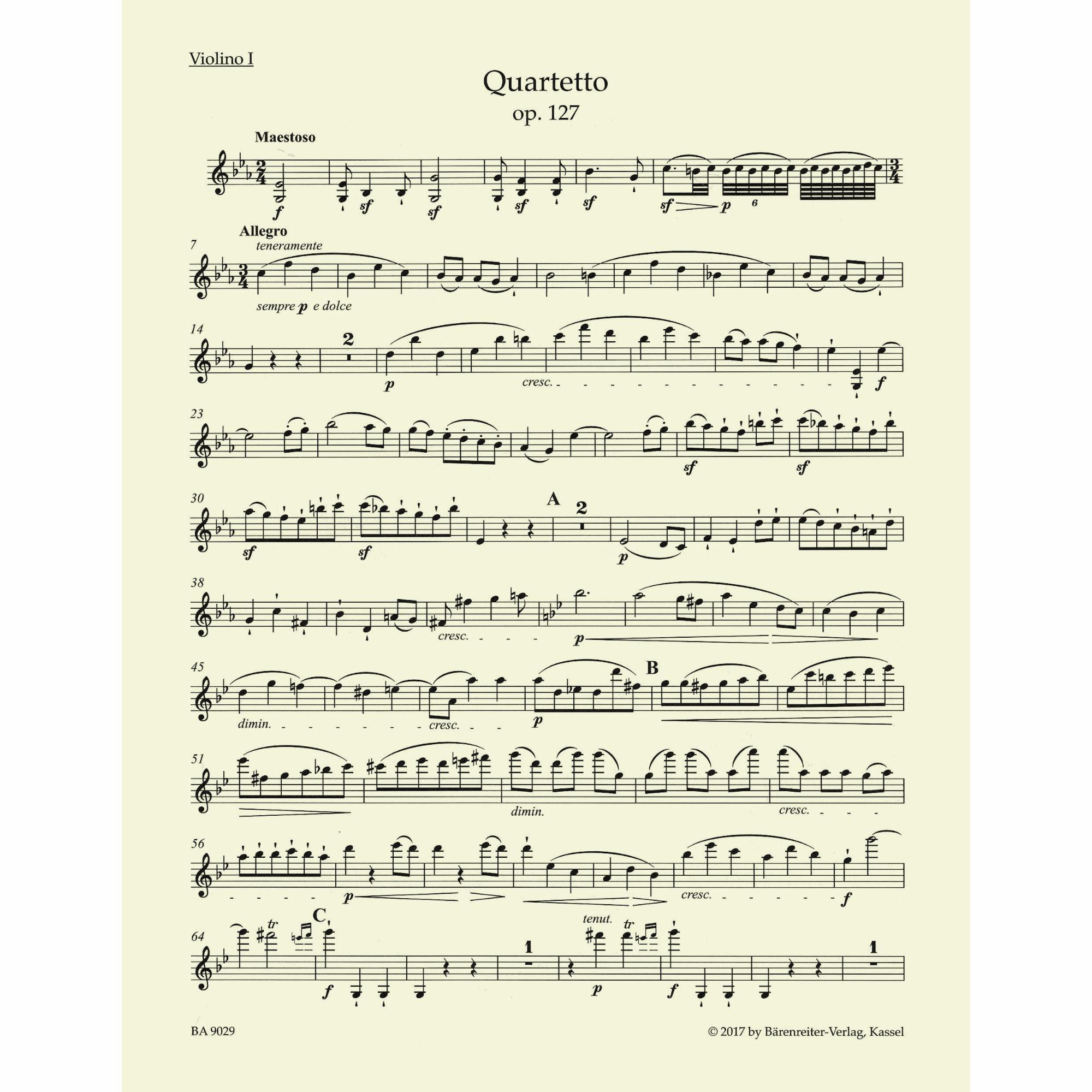 Sample: Violin I (Pg. 3)