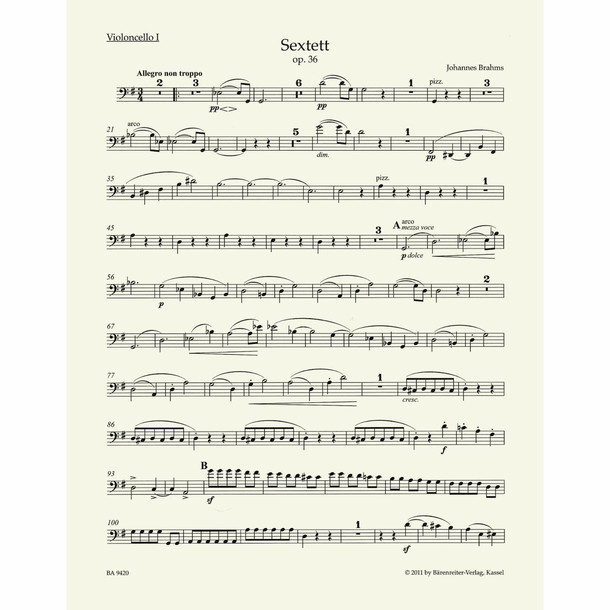 Sample: Cello I (Pg. 2)