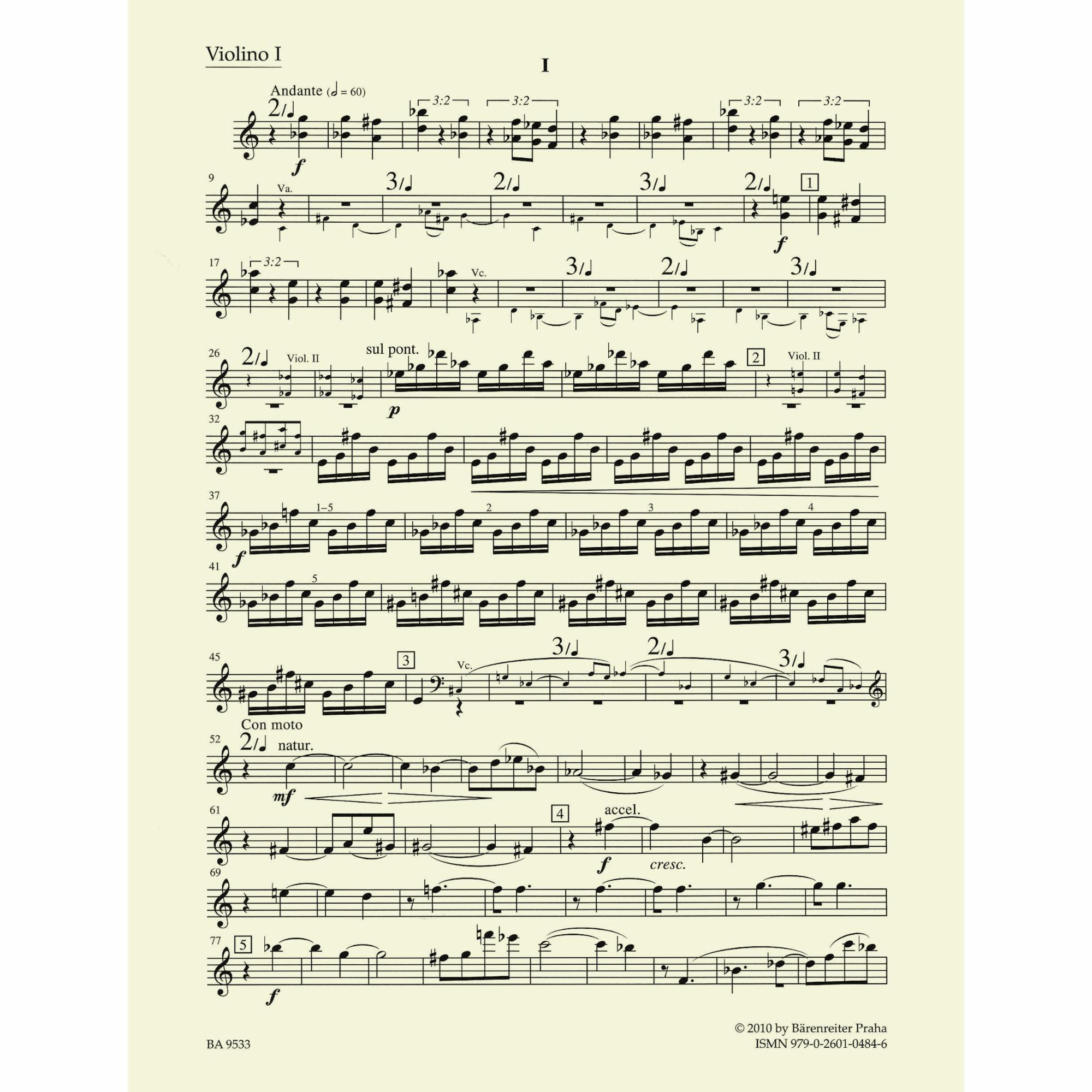 Sample: Violin I (Pg. 2)