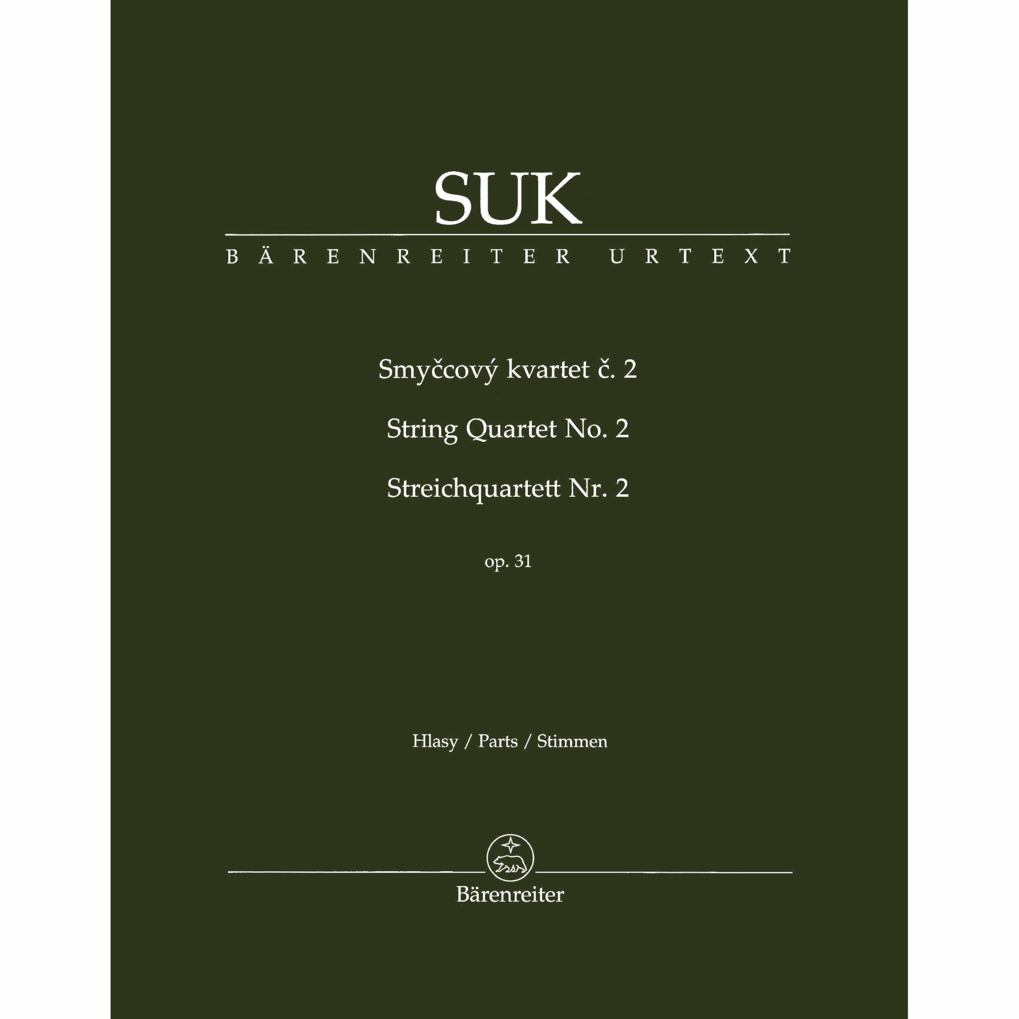 Suk -- String Quartet No. 2, Op. 31