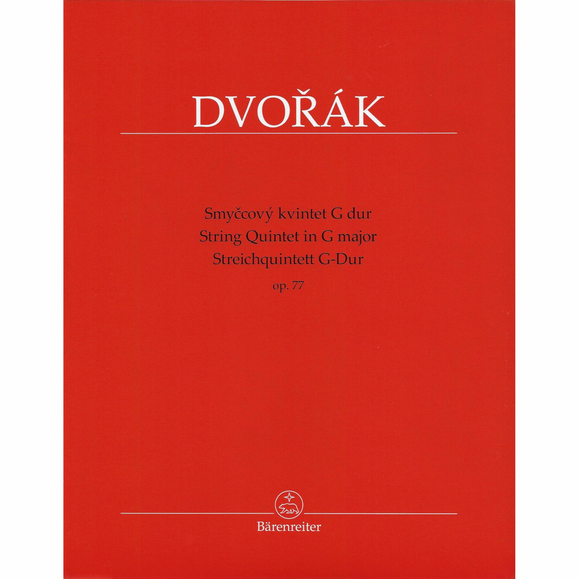 Dvorak -- String Quintet in G Major, Op. 77
