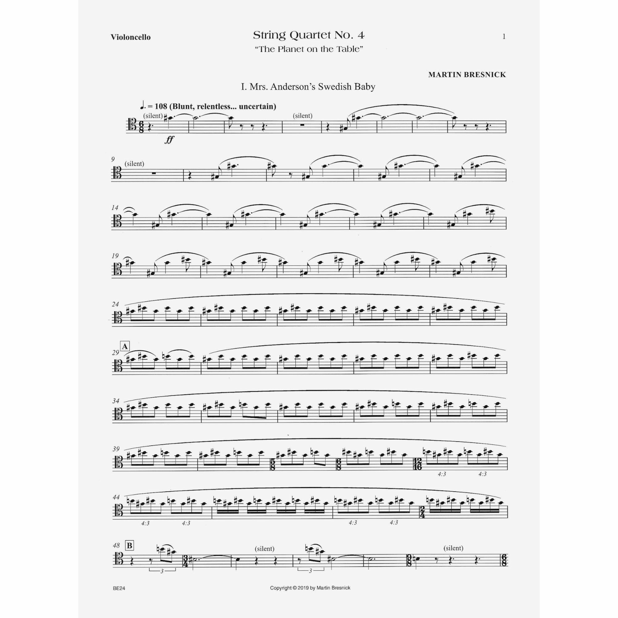 Sample: Cello (Pg. 1)