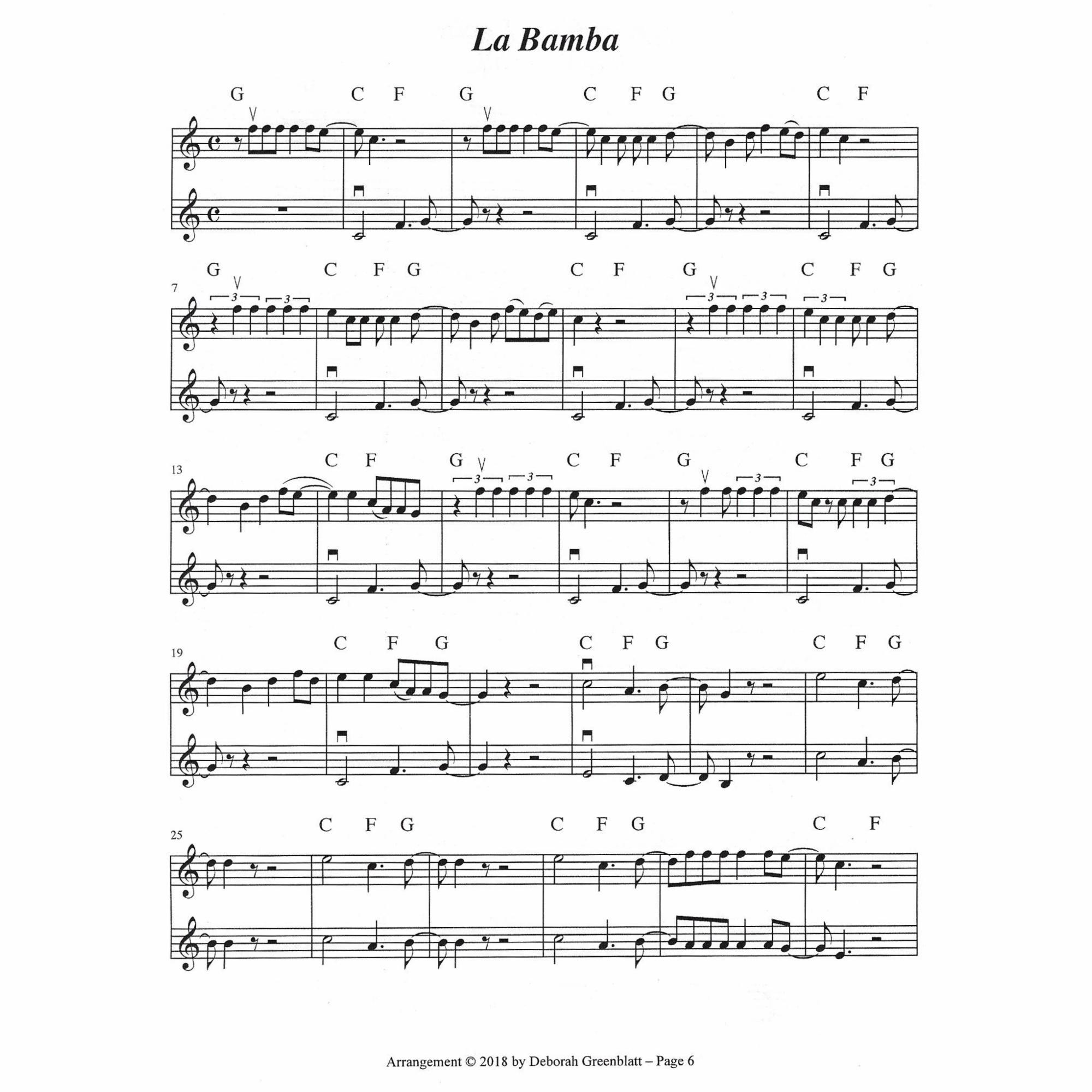 Sample: Two Violins (Pg. 6)