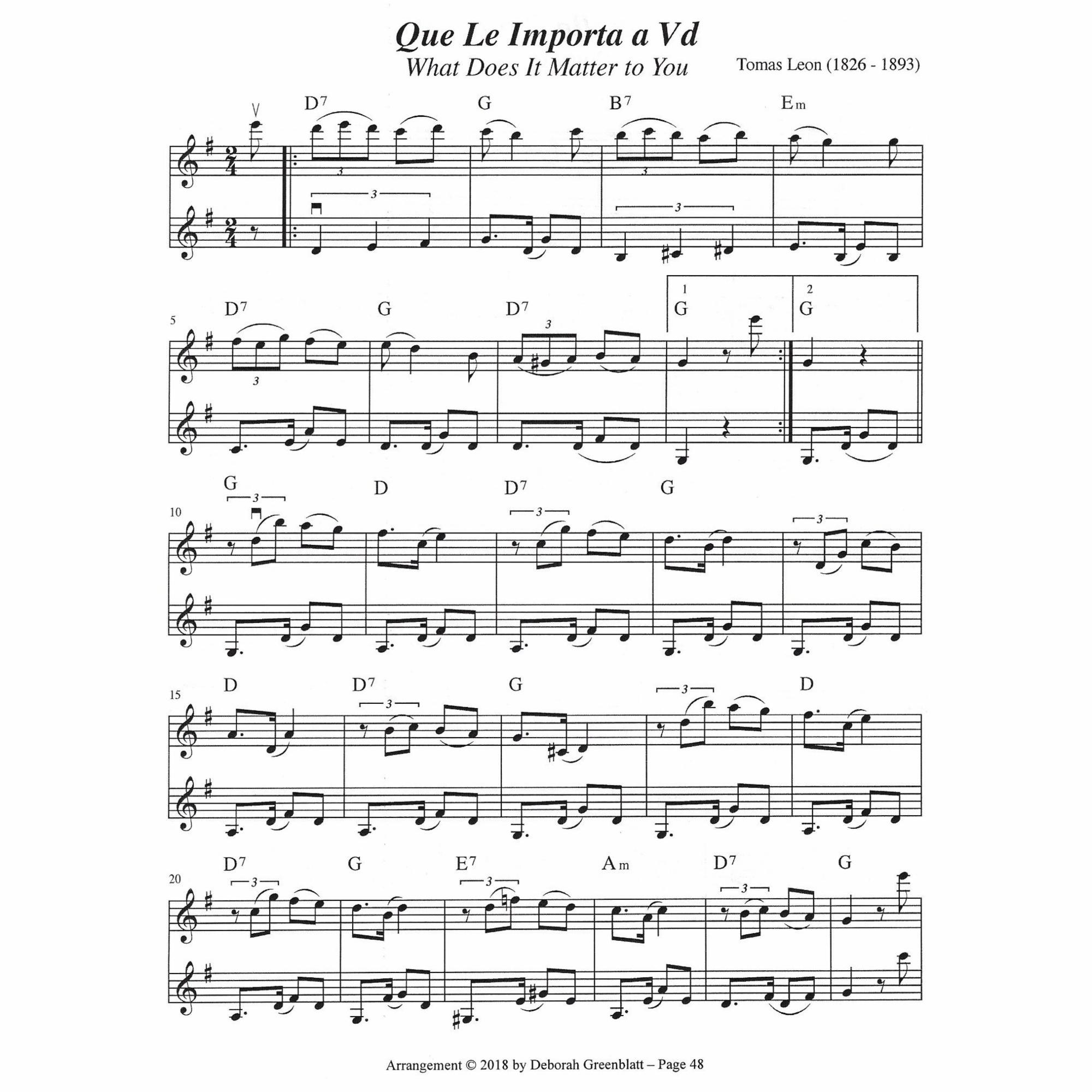 Sample: Two Violins (Pg. 48)