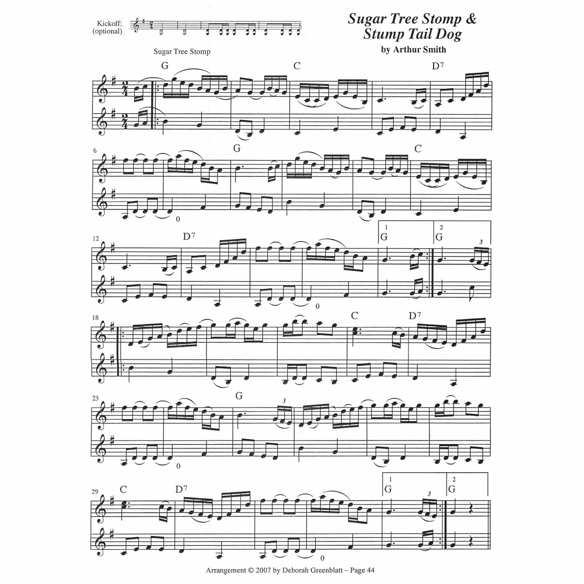 Sample: Two Violins (Pg. 44)