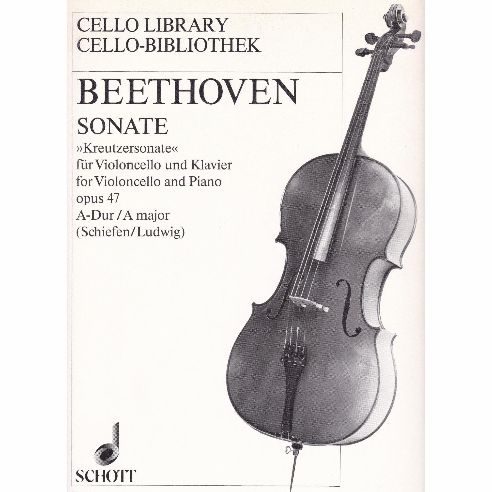The Kreutzer Sonata, Op. 47, arr. for Cello