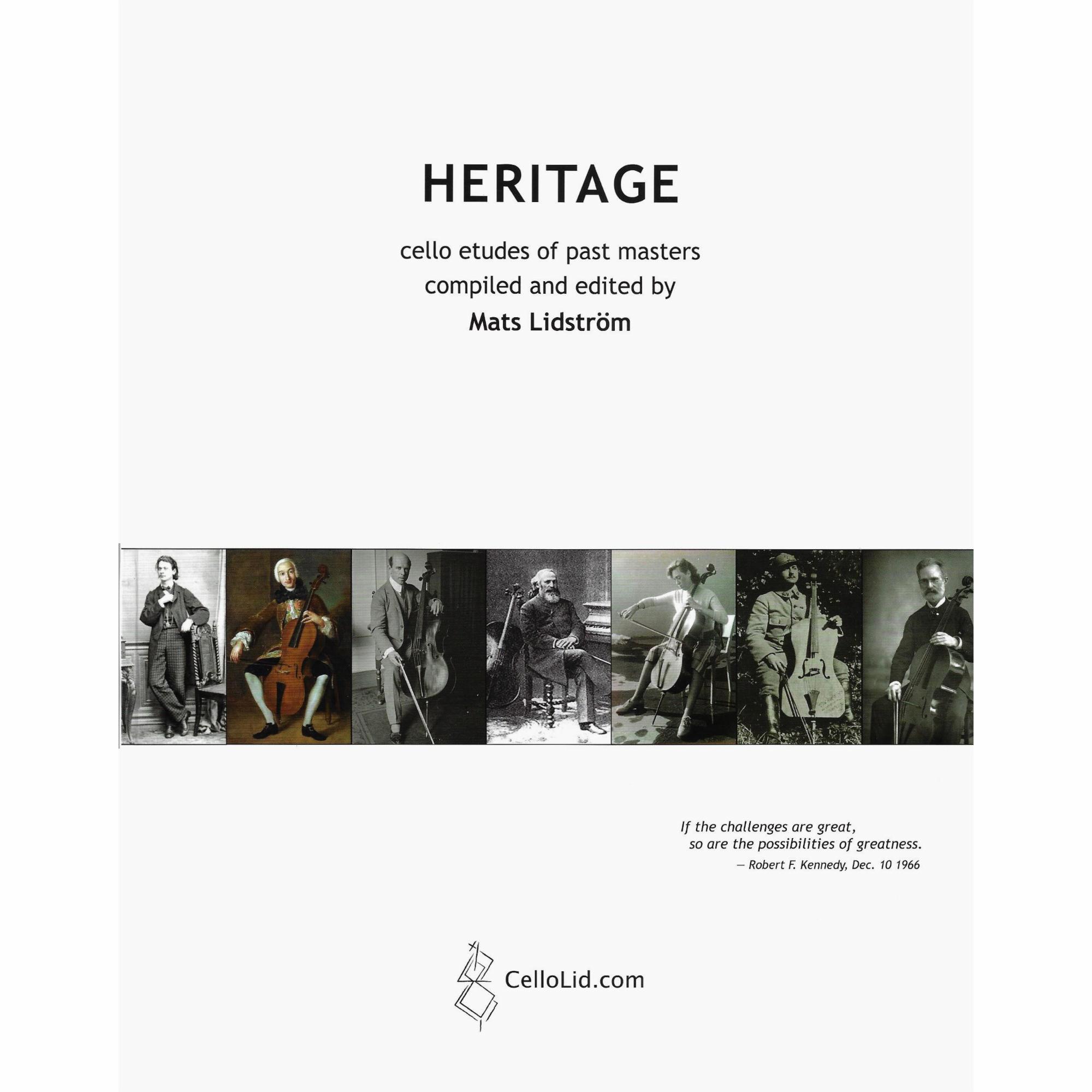 Lidstrom -- Heritage: Cello Etudes of Past Masters