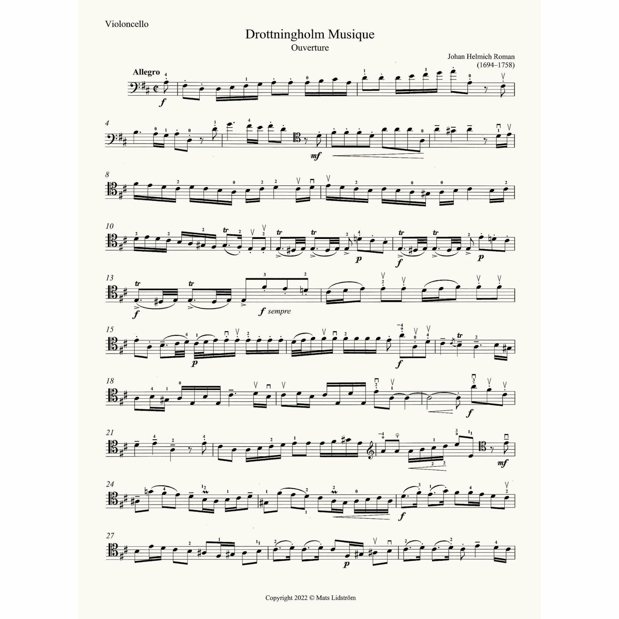 Sample: Cello Part