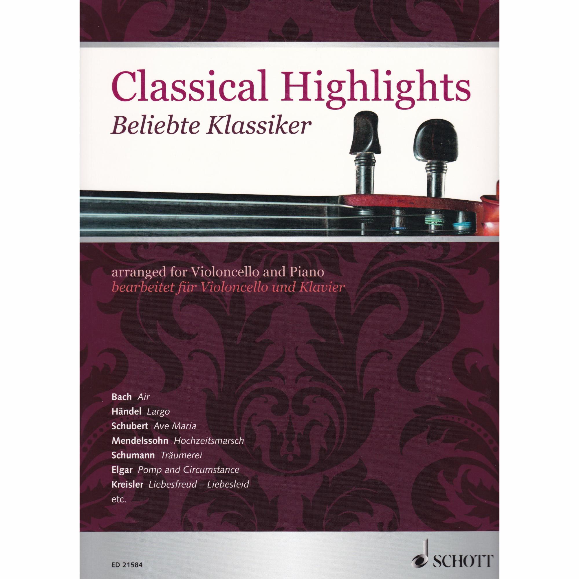 Classical Highlights for Cello and Piano
