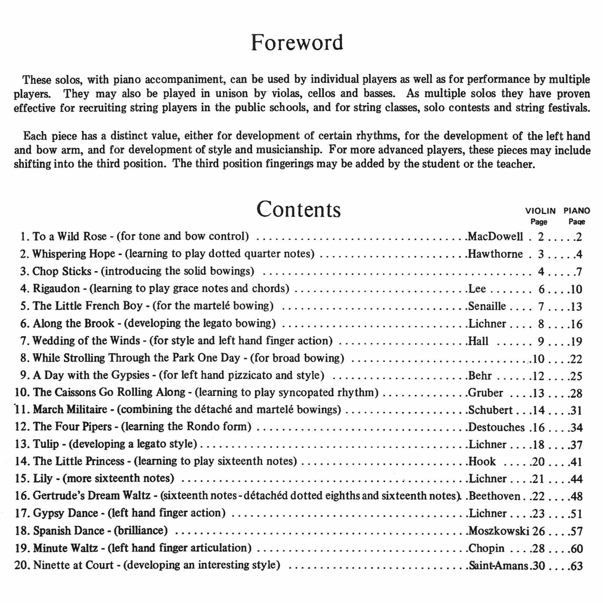 Foreword/Contents