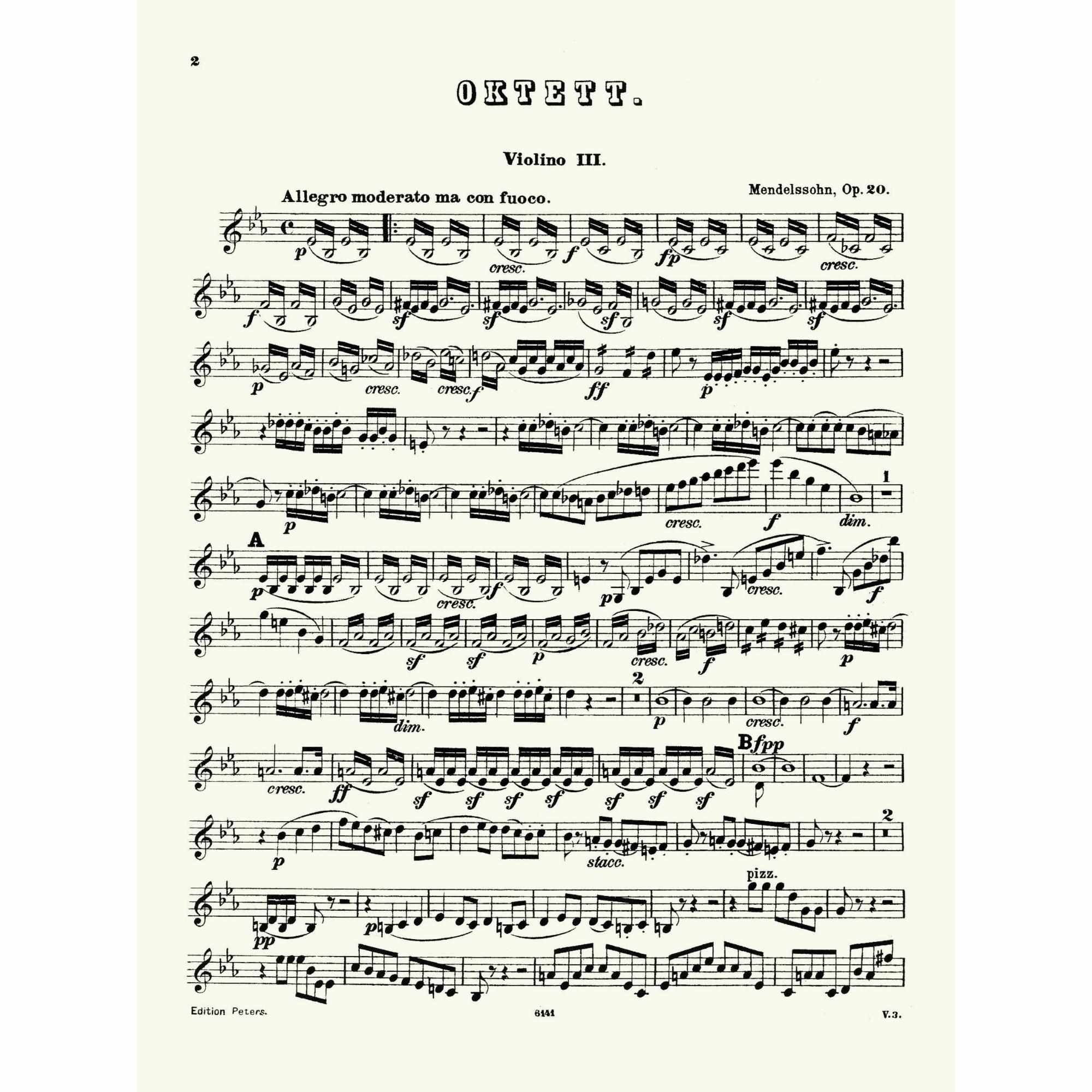 Sample: Violin III (Pg. 2)