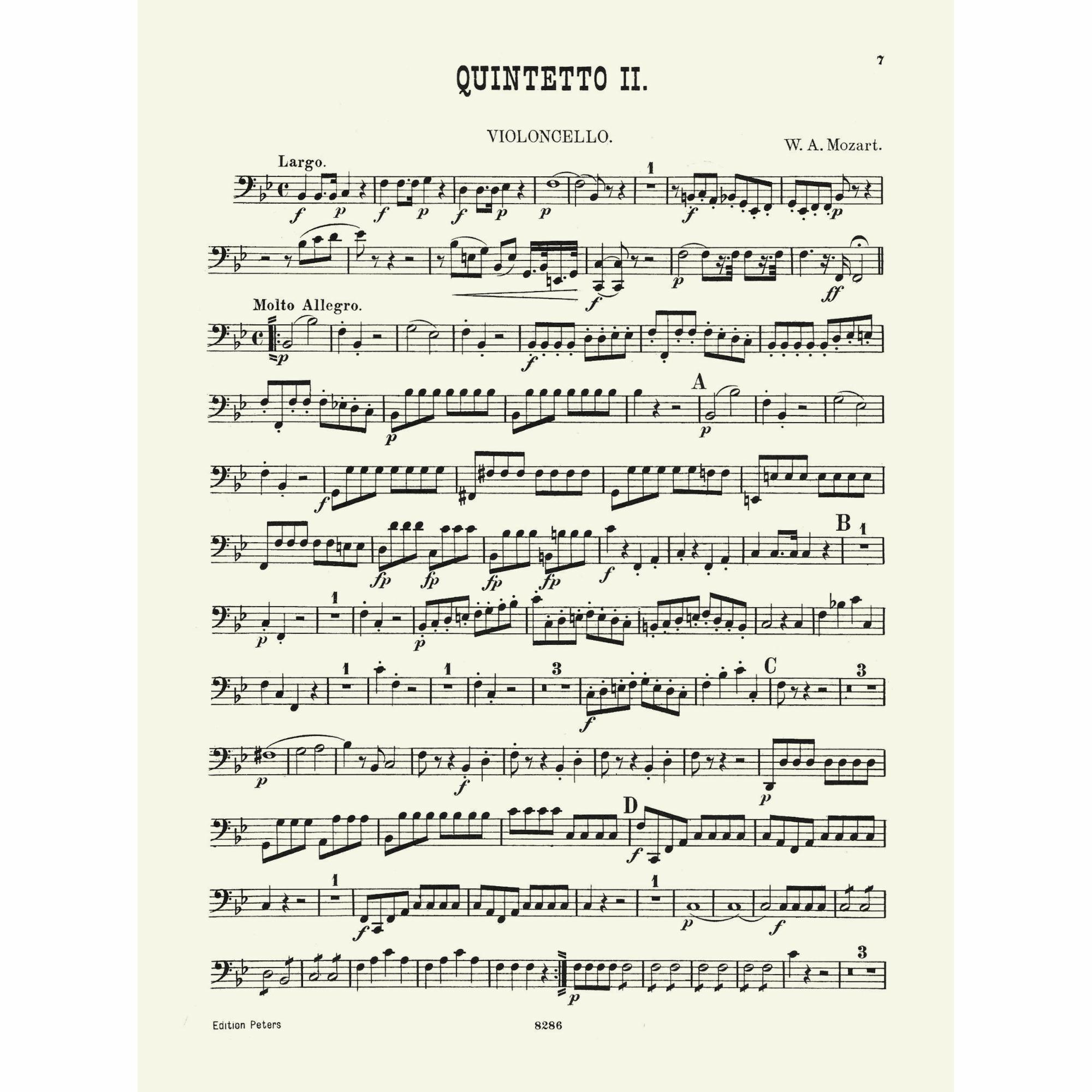 Sample: Vol. II Cello (Pg. 7)