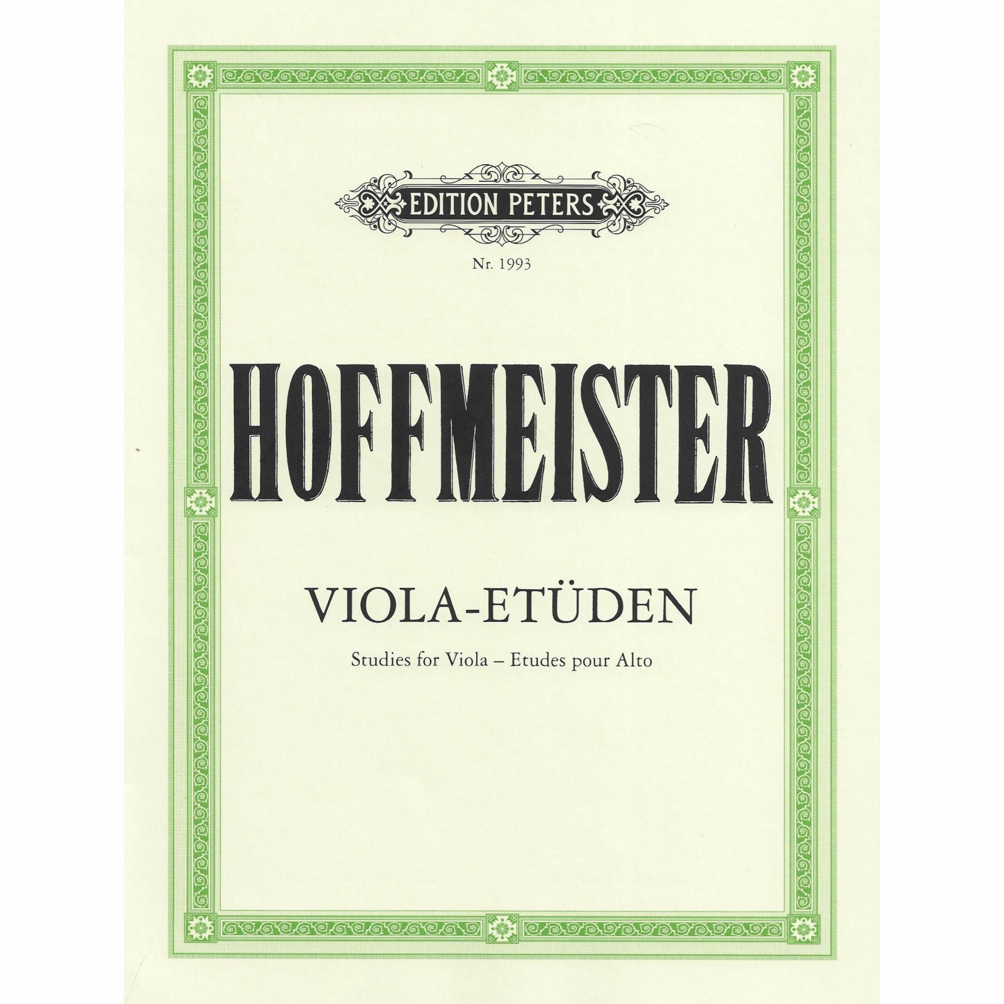 Hoffmeister -- Studies for Viola