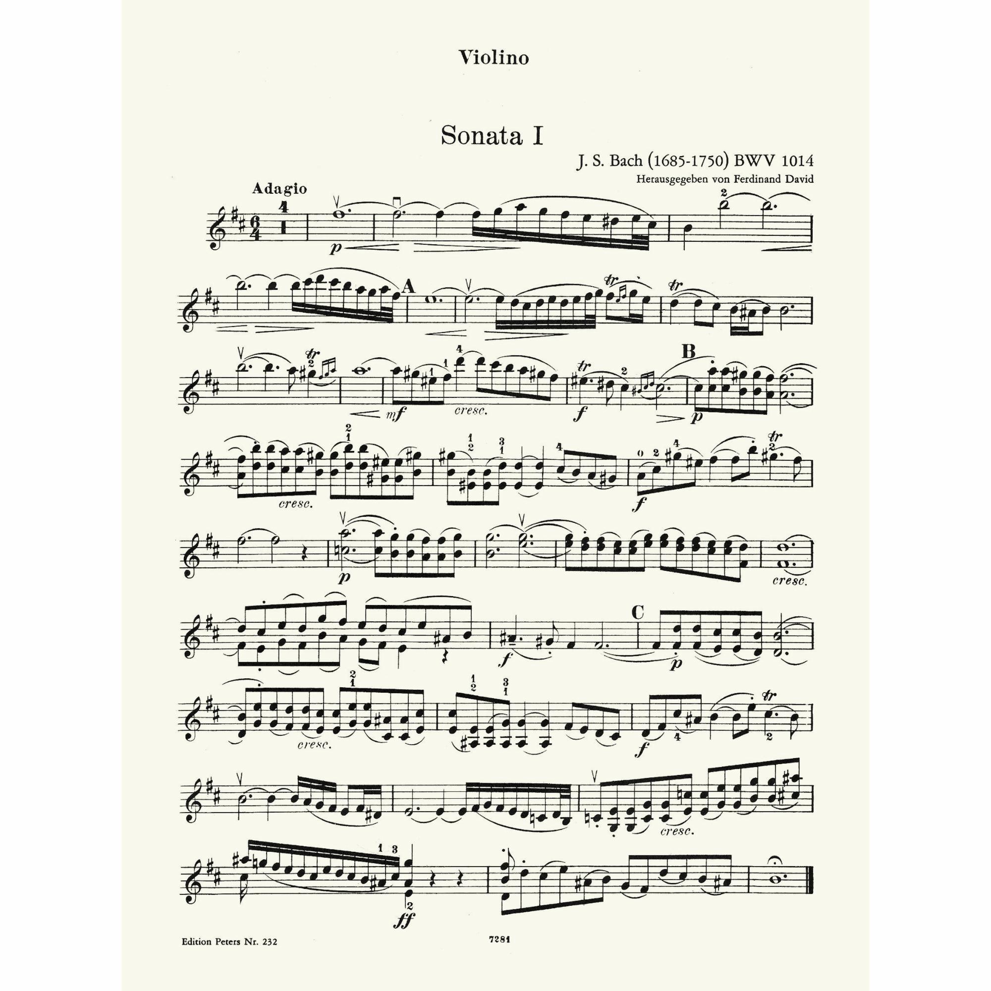 Sample: Vol. I, Violin (Pg. 1)