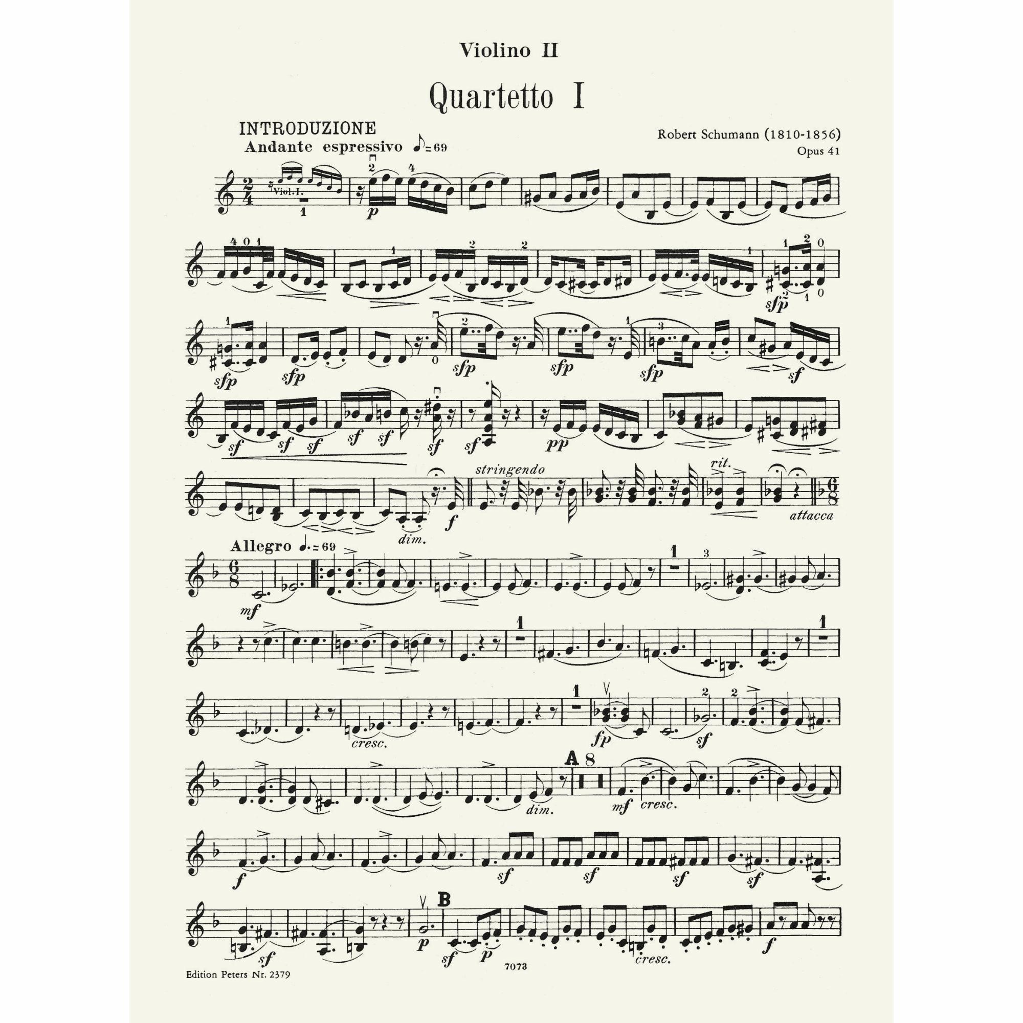 Sample: Violin II Part