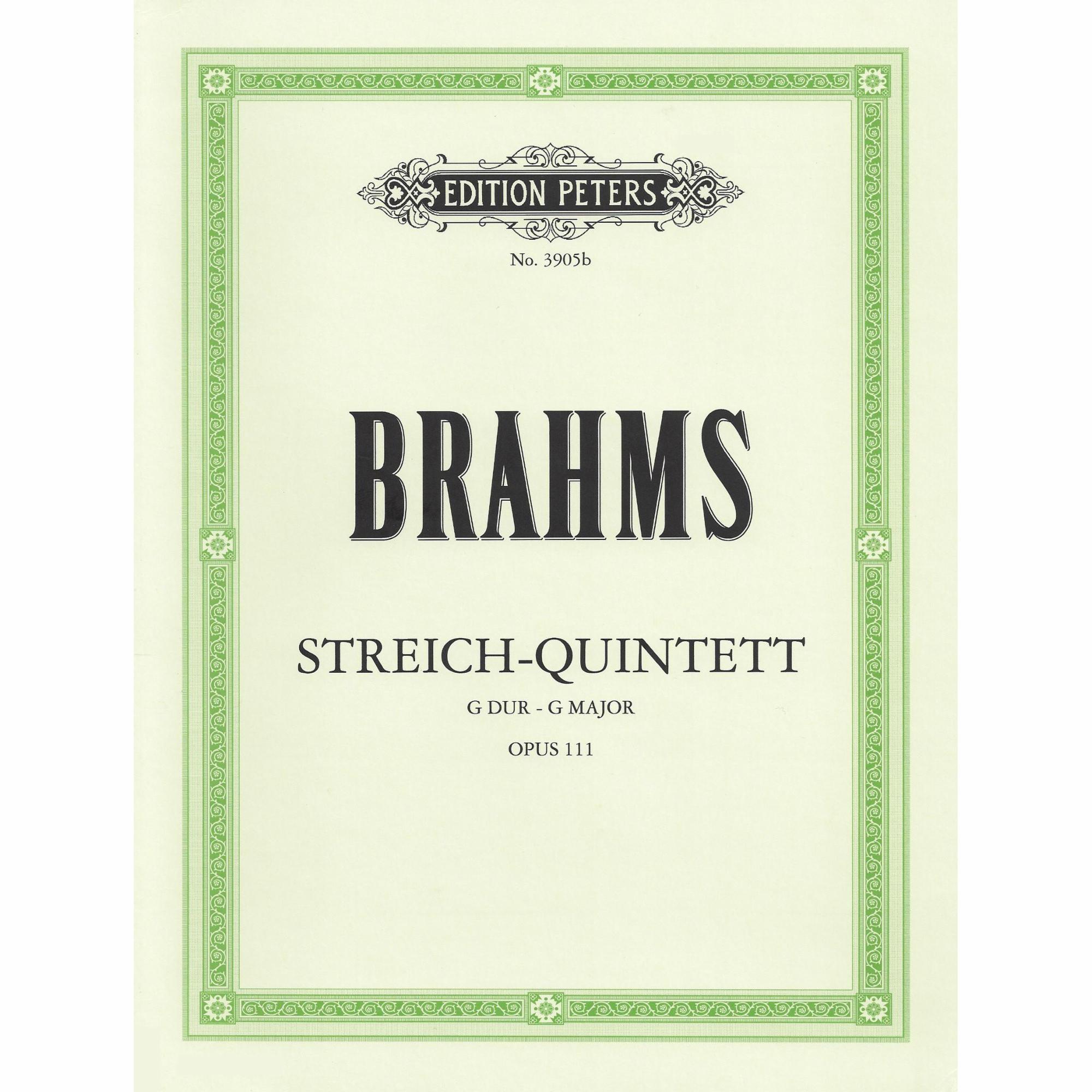 Brahms -- String Quintet No. 2 in G Major, Op. 111